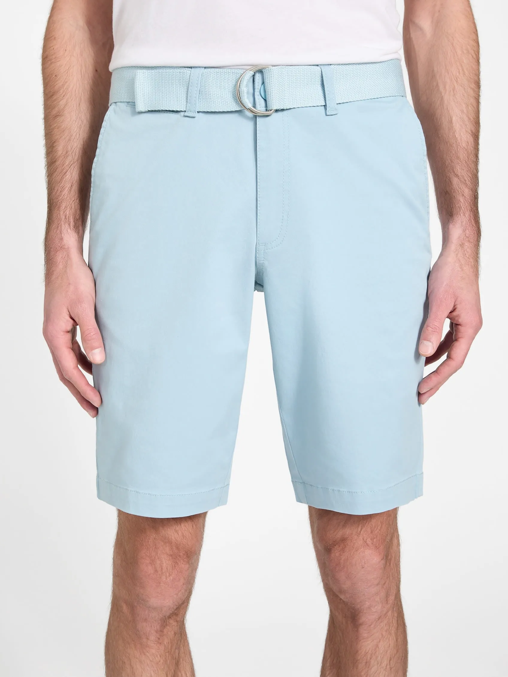 Abel Stretch Flat-Front Shorts