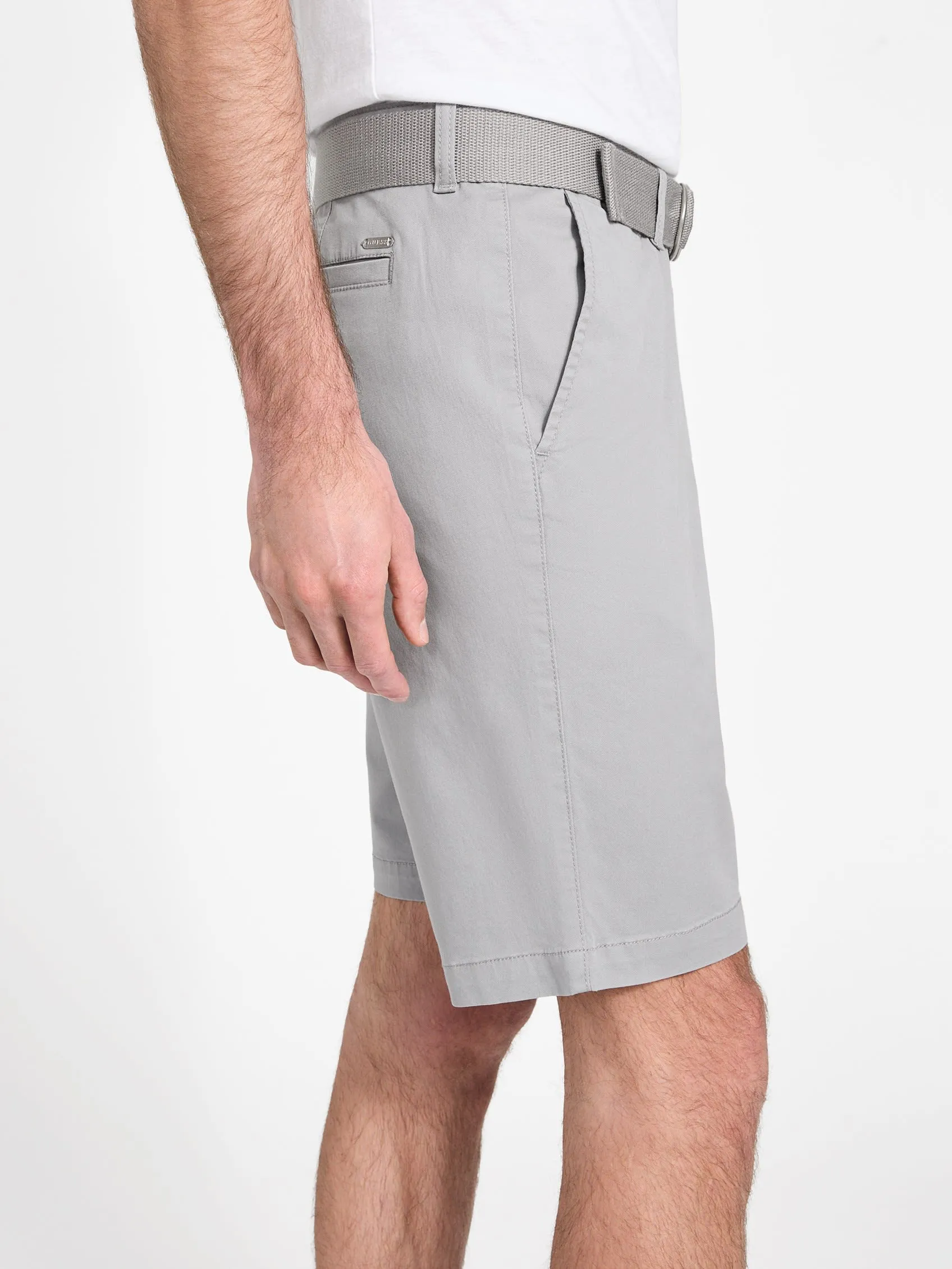 Abel Stretch Flat-Front Shorts