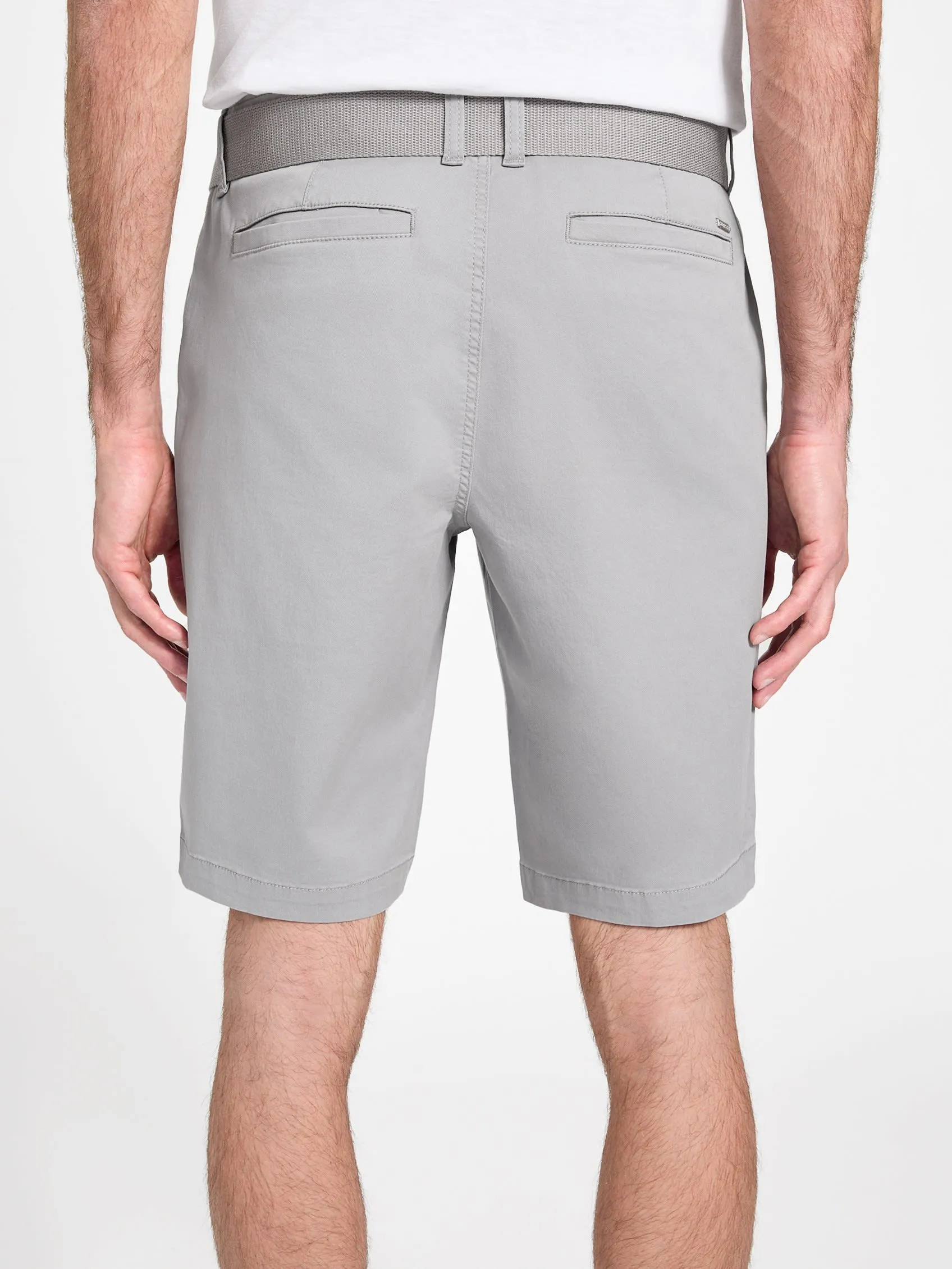 Abel Stretch Flat-Front Shorts