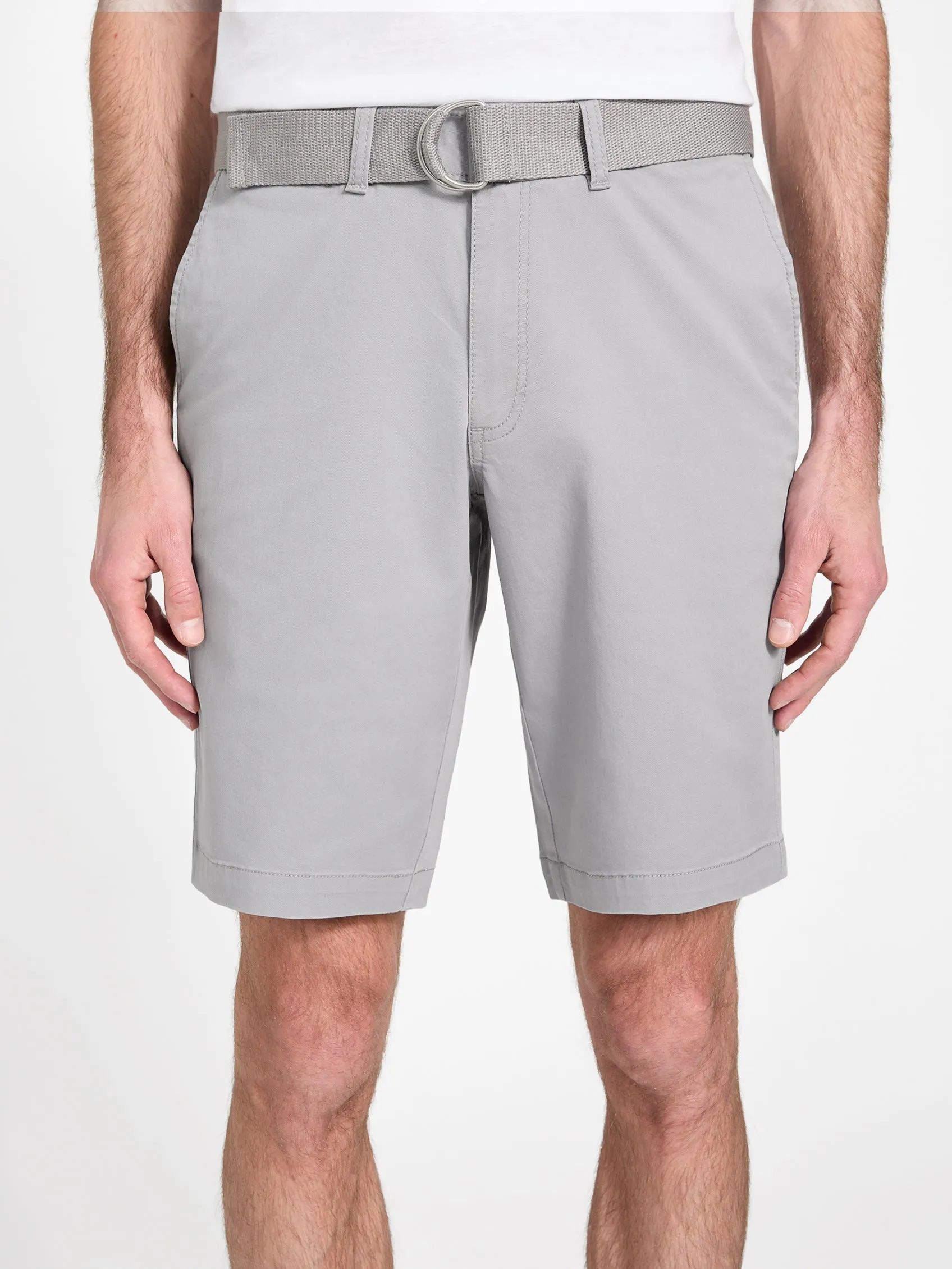 Abel Stretch Flat-Front Shorts