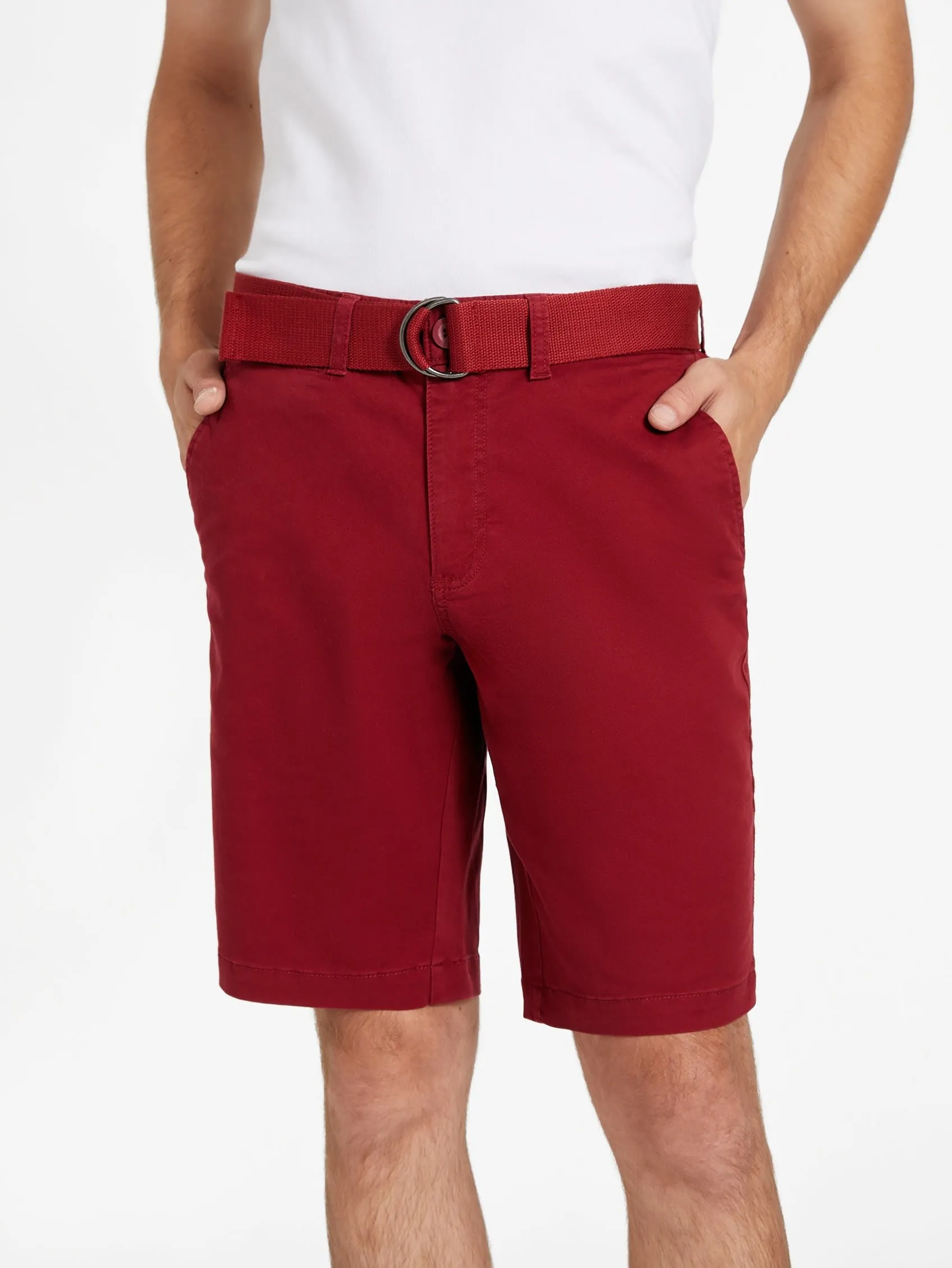 Abel Stretch Flat-Front Shorts