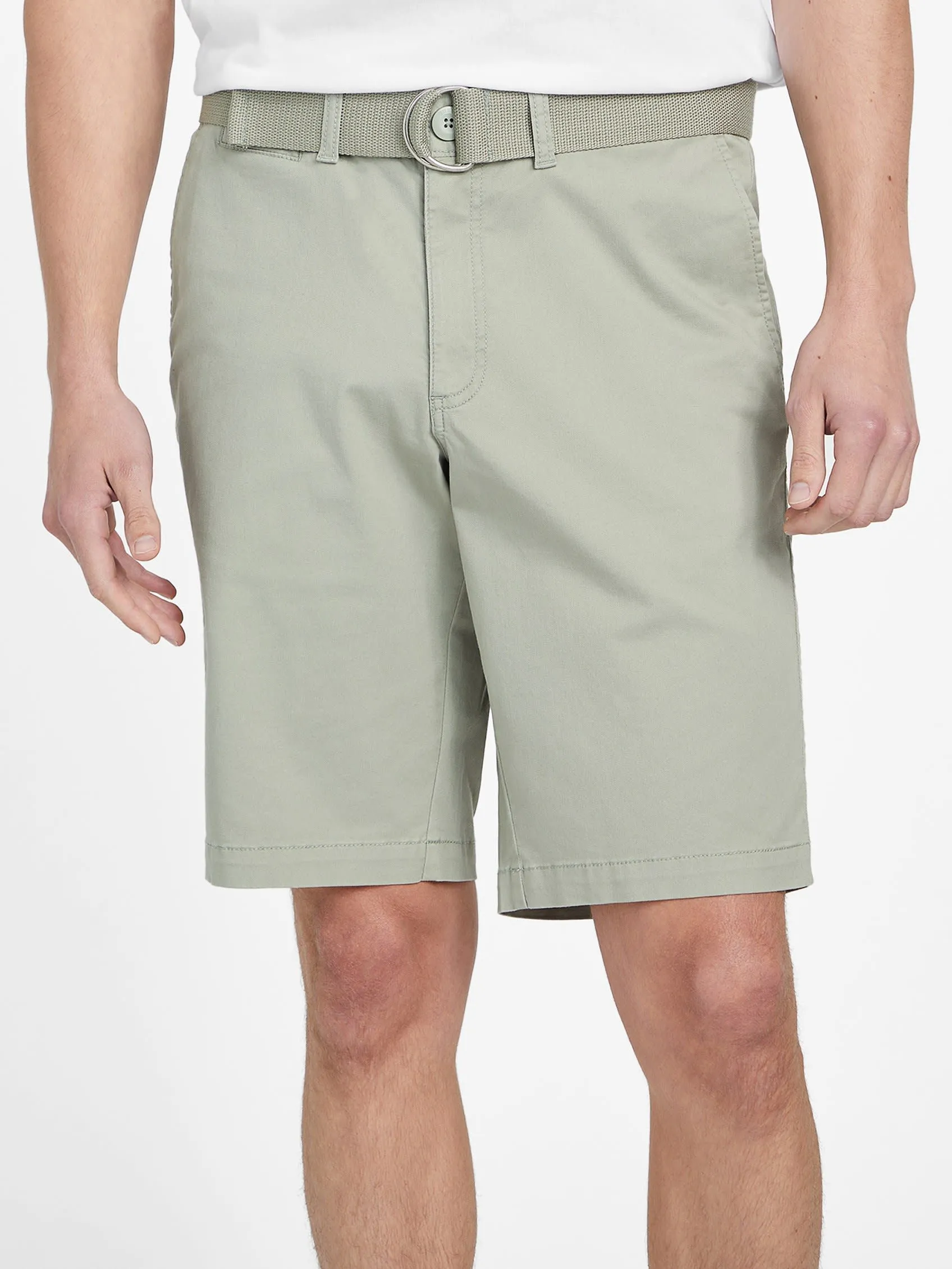 Abel Stretch Flat-Front Shorts