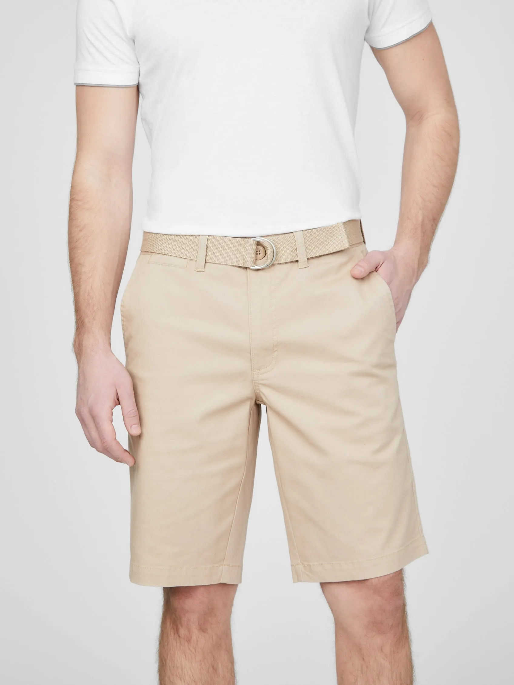 Abel Stretch Flat-Front Shorts