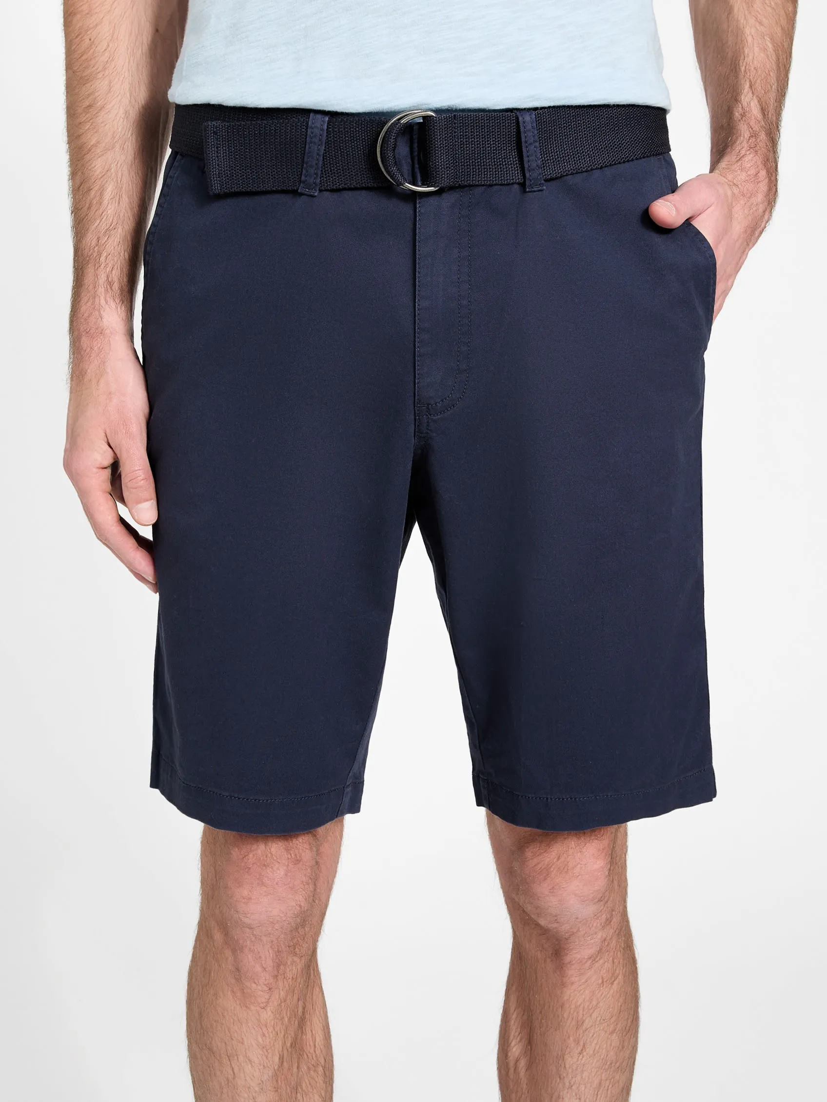Abel Stretch Flat-Front Shorts