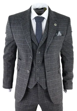 AK-12 Herringbone Tweed 3 Piece Suit
