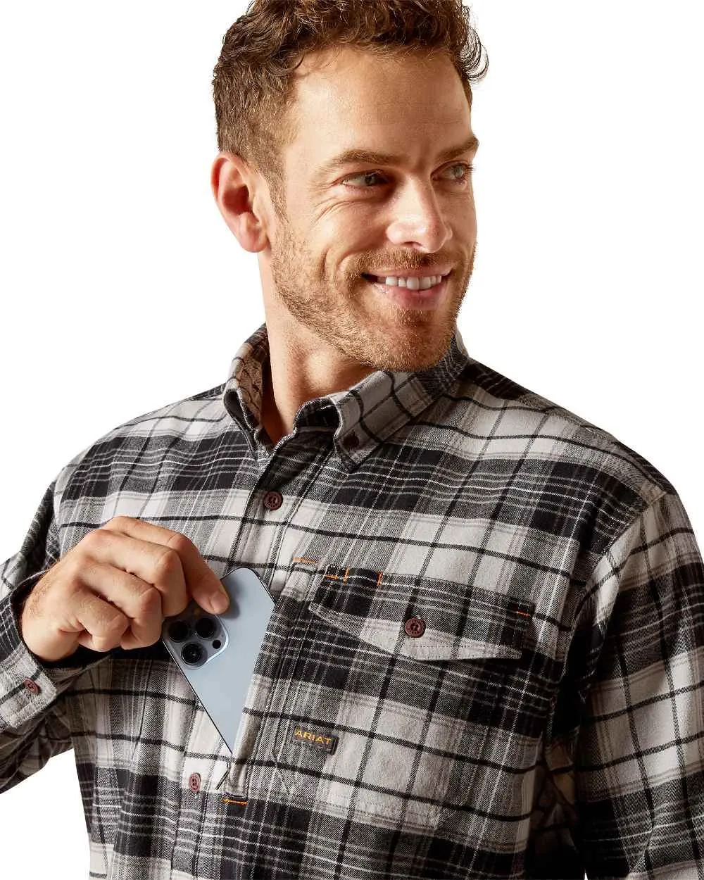 Ariat Rebar Flannel Durastretch Work Shirt