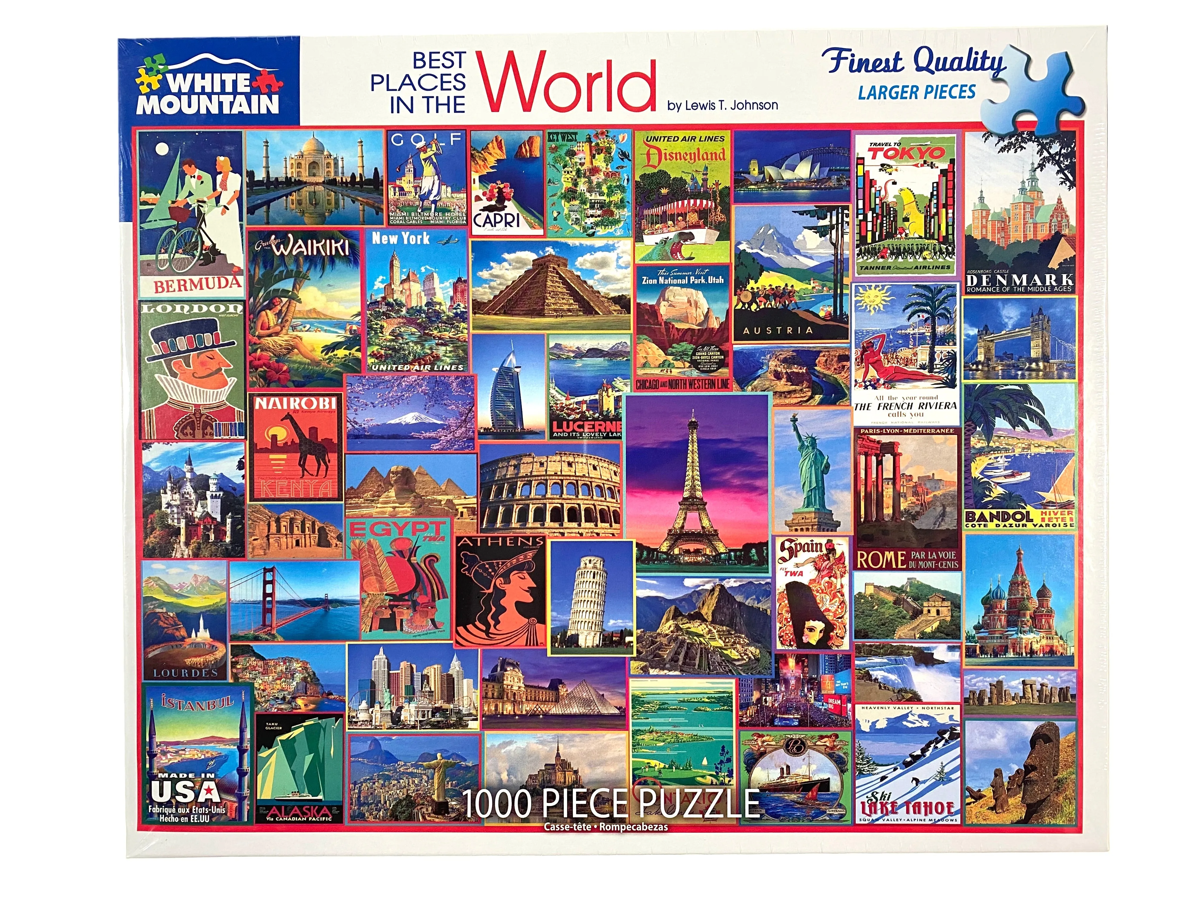 Best Places in the World 1000 piece puzzle