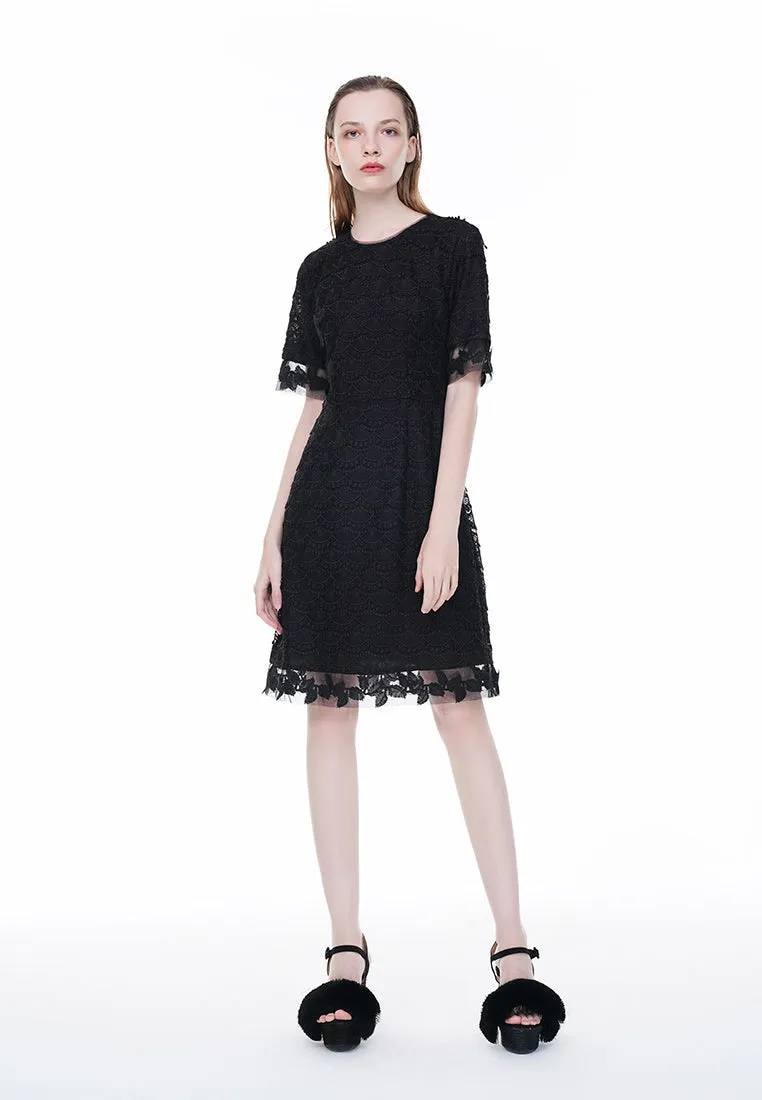 Black Lace Formal Dress