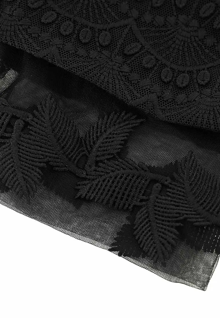 Black Lace Formal Dress