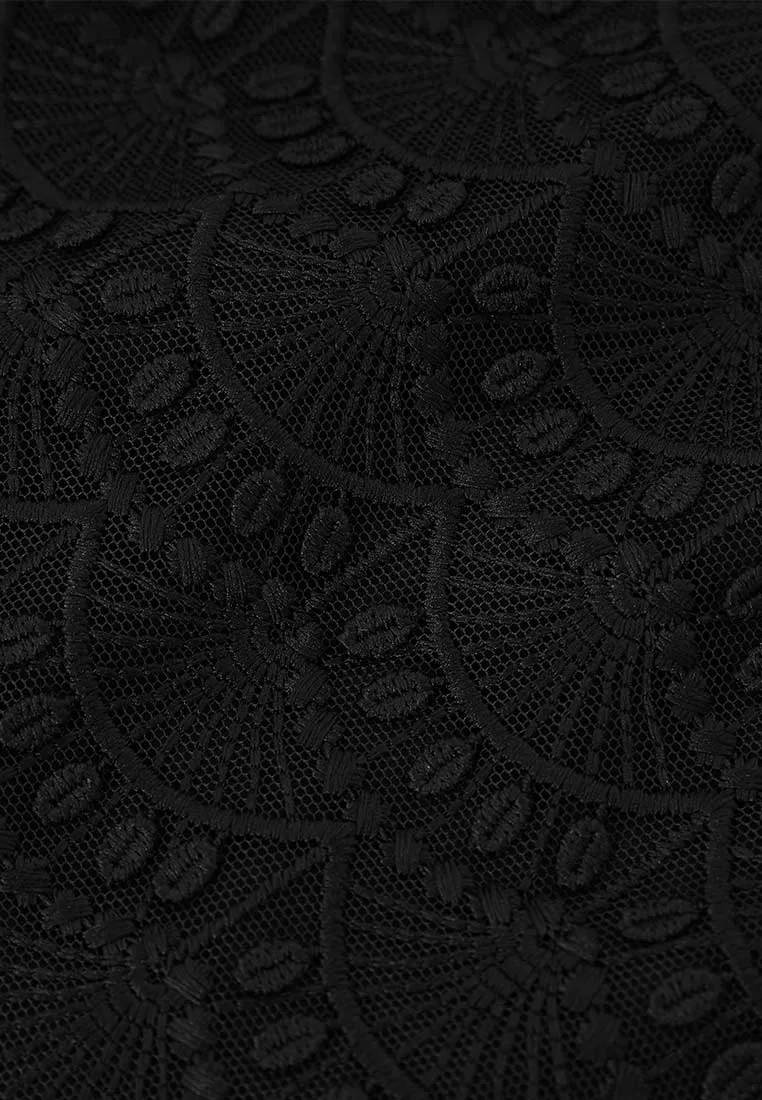 Black Lace Formal Dress