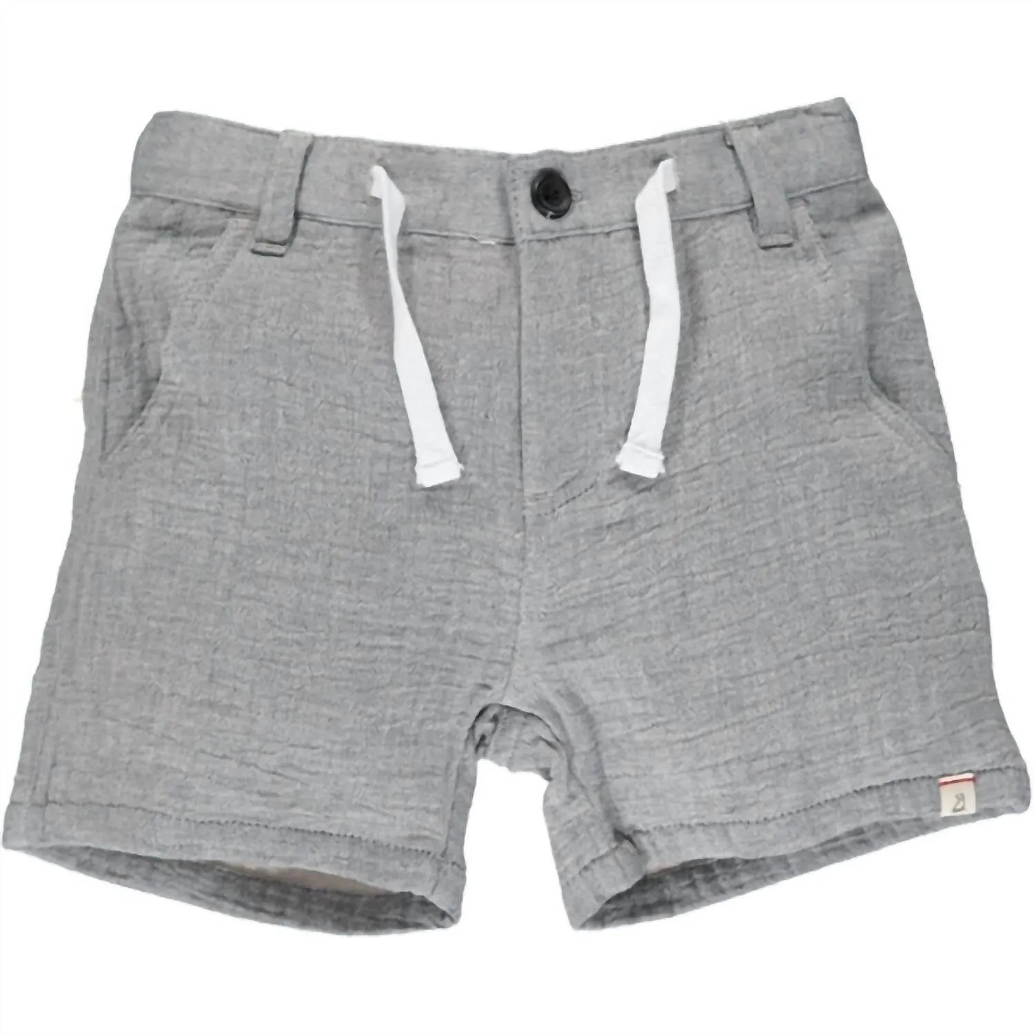 Boy's Crew Gauze Shorts In Grey