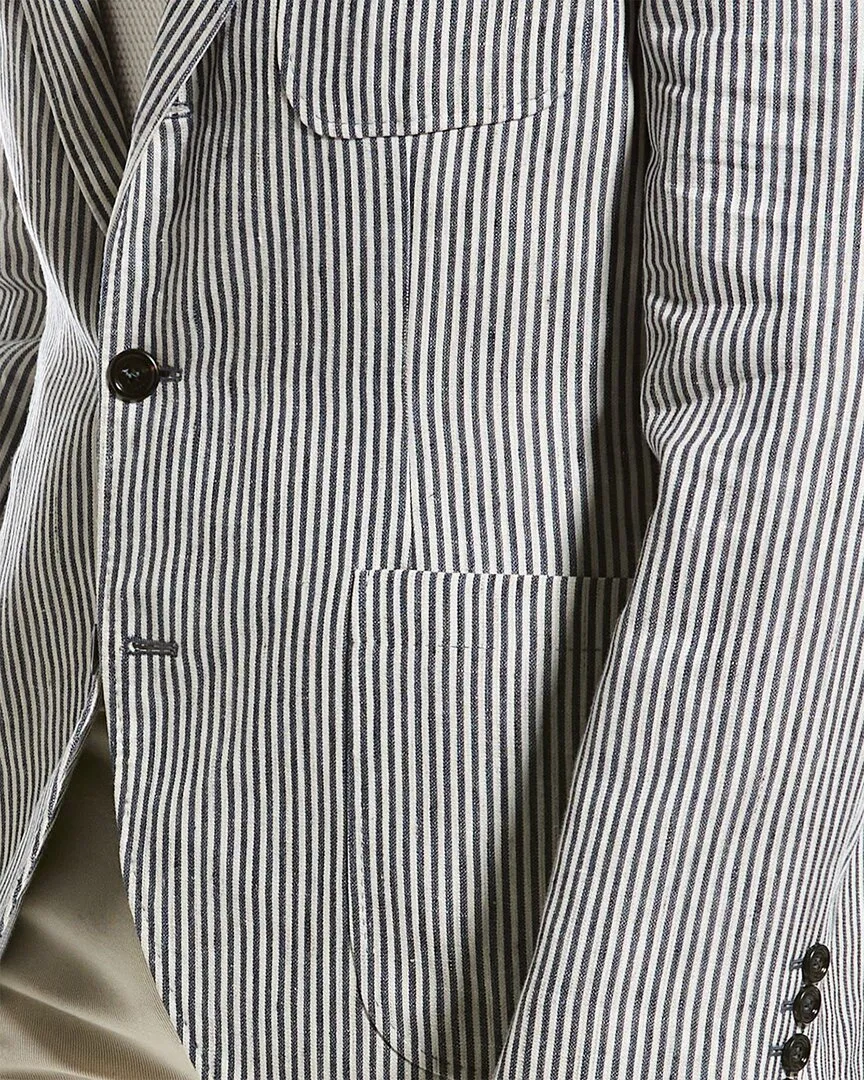 Brunello Cucinelli Linen & Wool-Blend Blazer