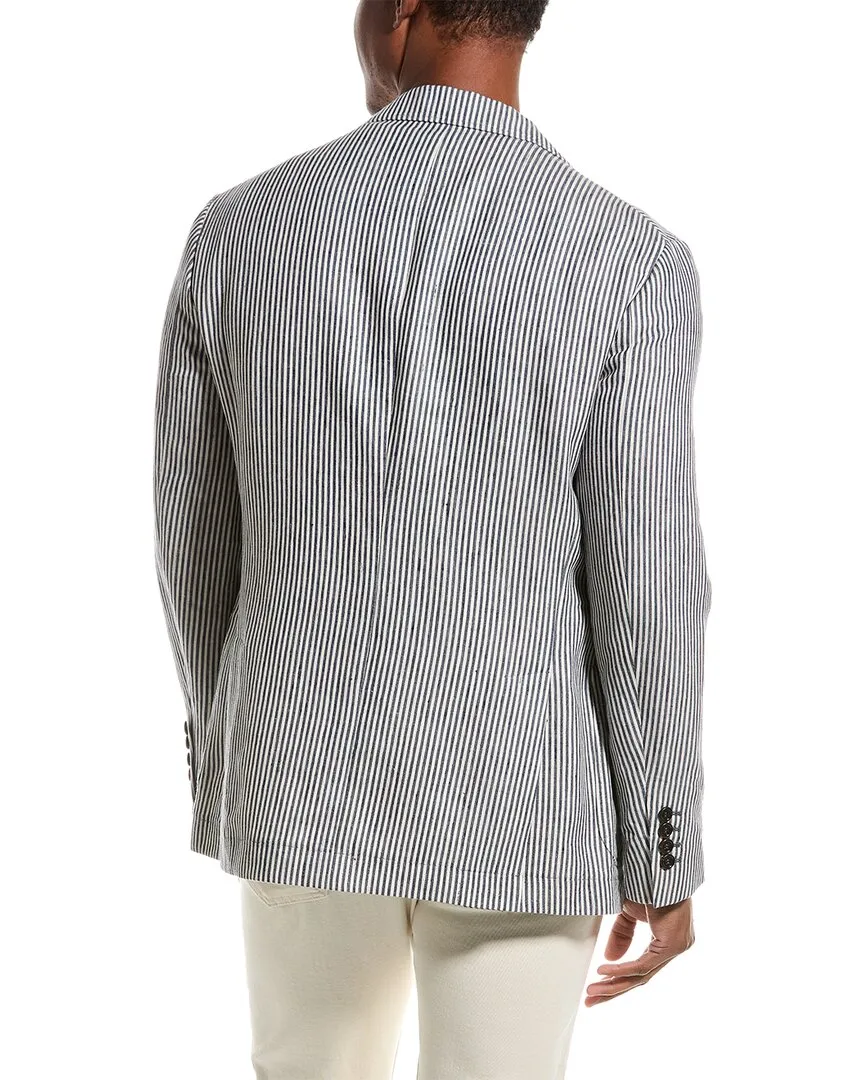 Brunello Cucinelli Linen & Wool-Blend Blazer
