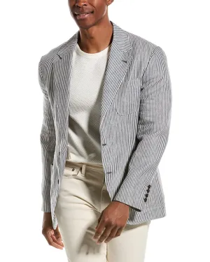 Brunello Cucinelli Linen & Wool-Blend Blazer