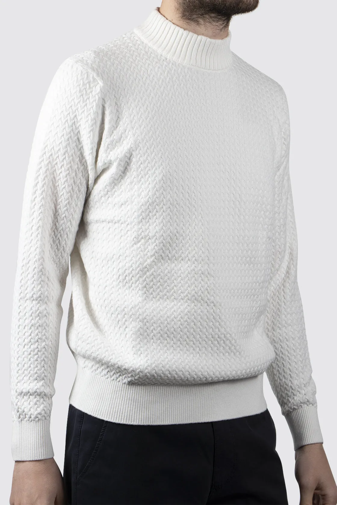 Bugatti Knit White