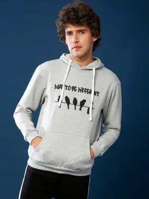 Campus Sutra Men Stylish Printed Casual Hooded Sweatshirt