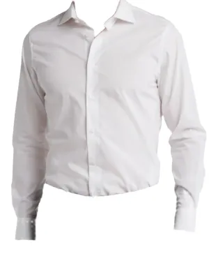 Cavalli Class by Roberto Cavalli Mens Comfort Fit White Dress Shirt