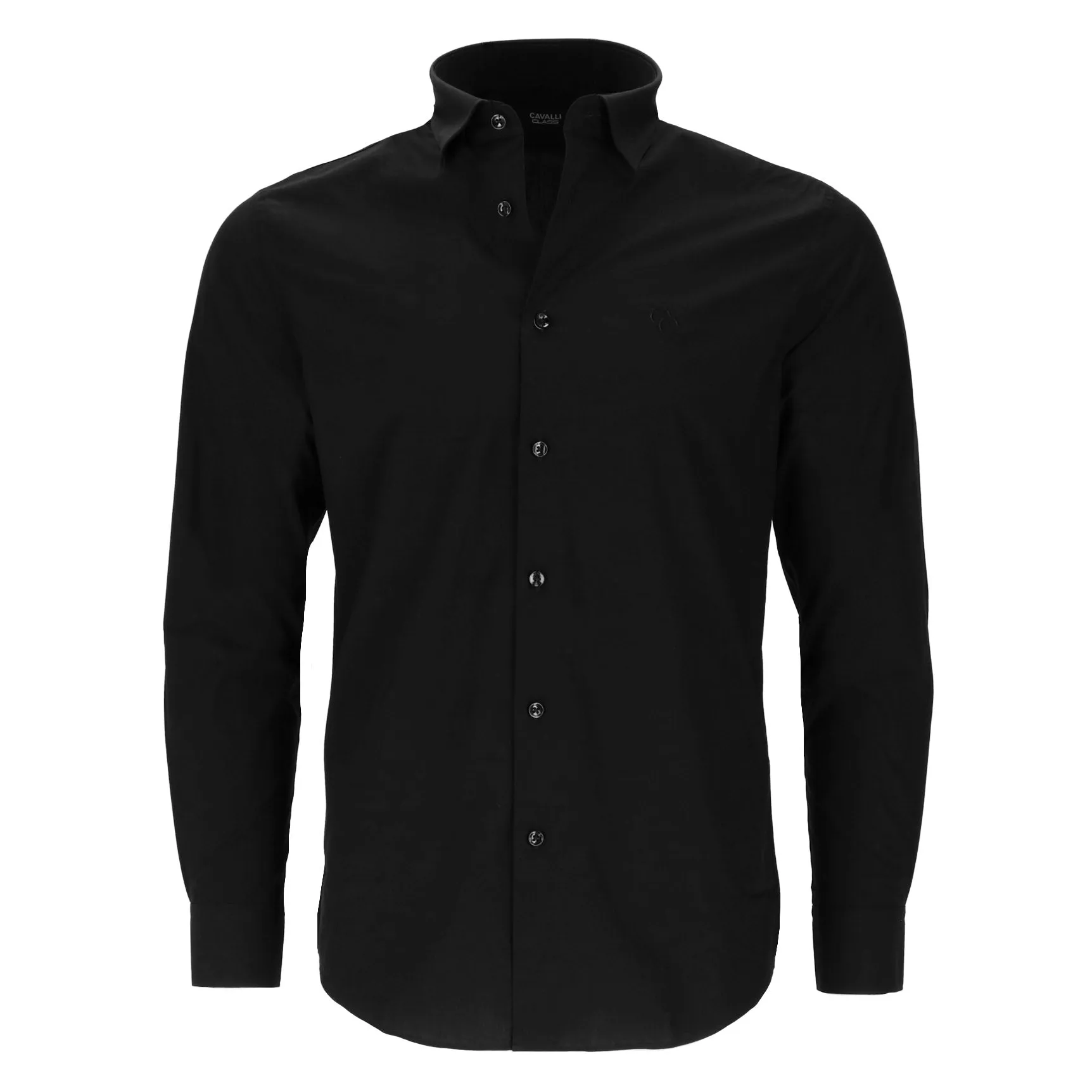 Cavalli Class Mens Black Dress Shirt