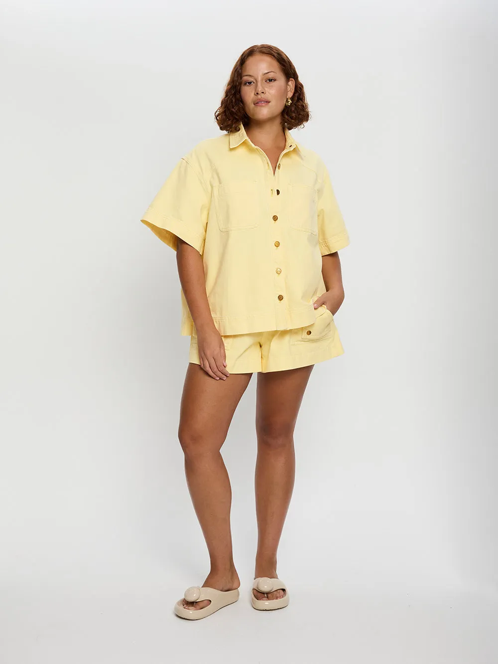 Celene Denim Short - Butter