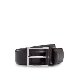 Dressletic leather belt with concealed elasticated section