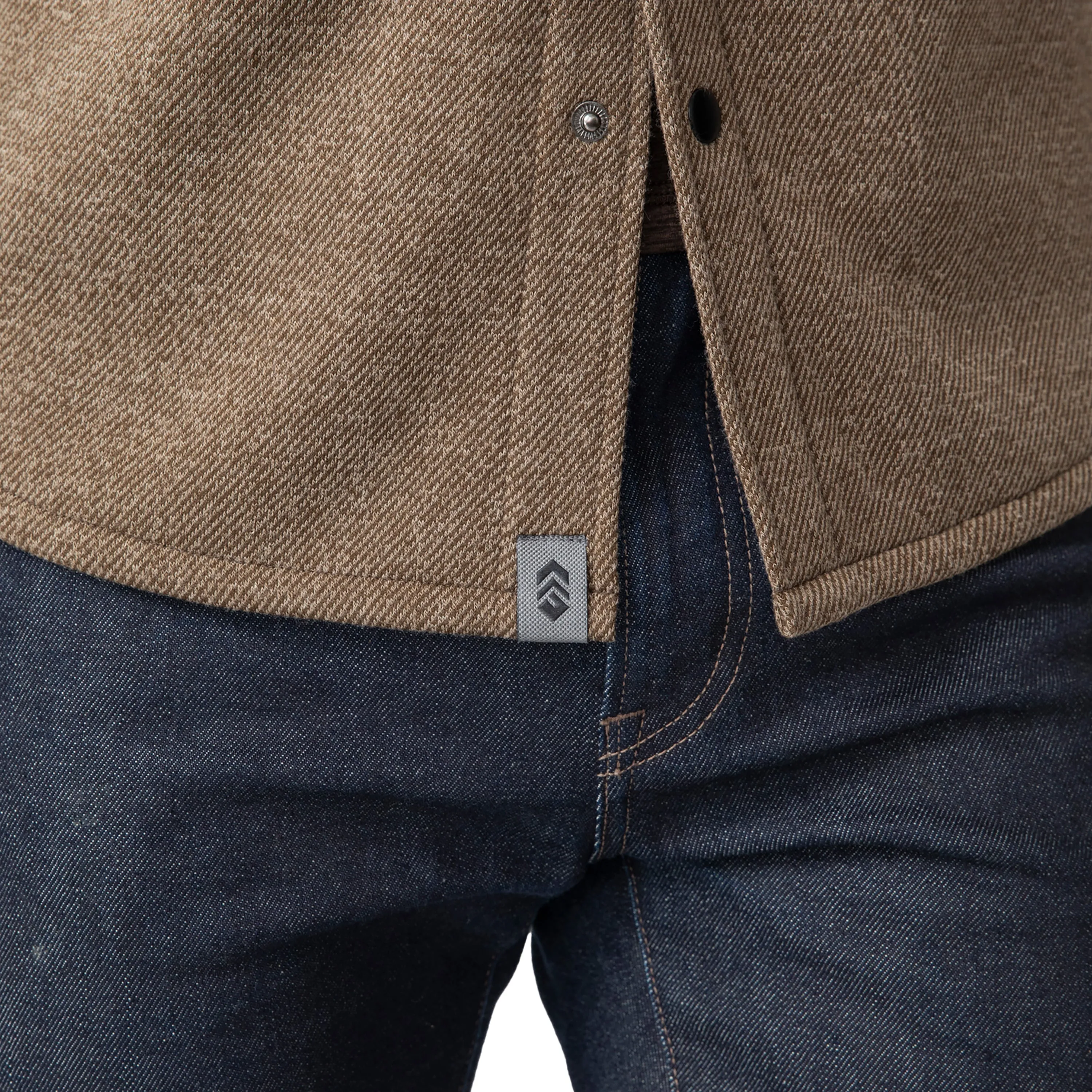 Free Country Men's Fleece Twill Snap Front Shirt