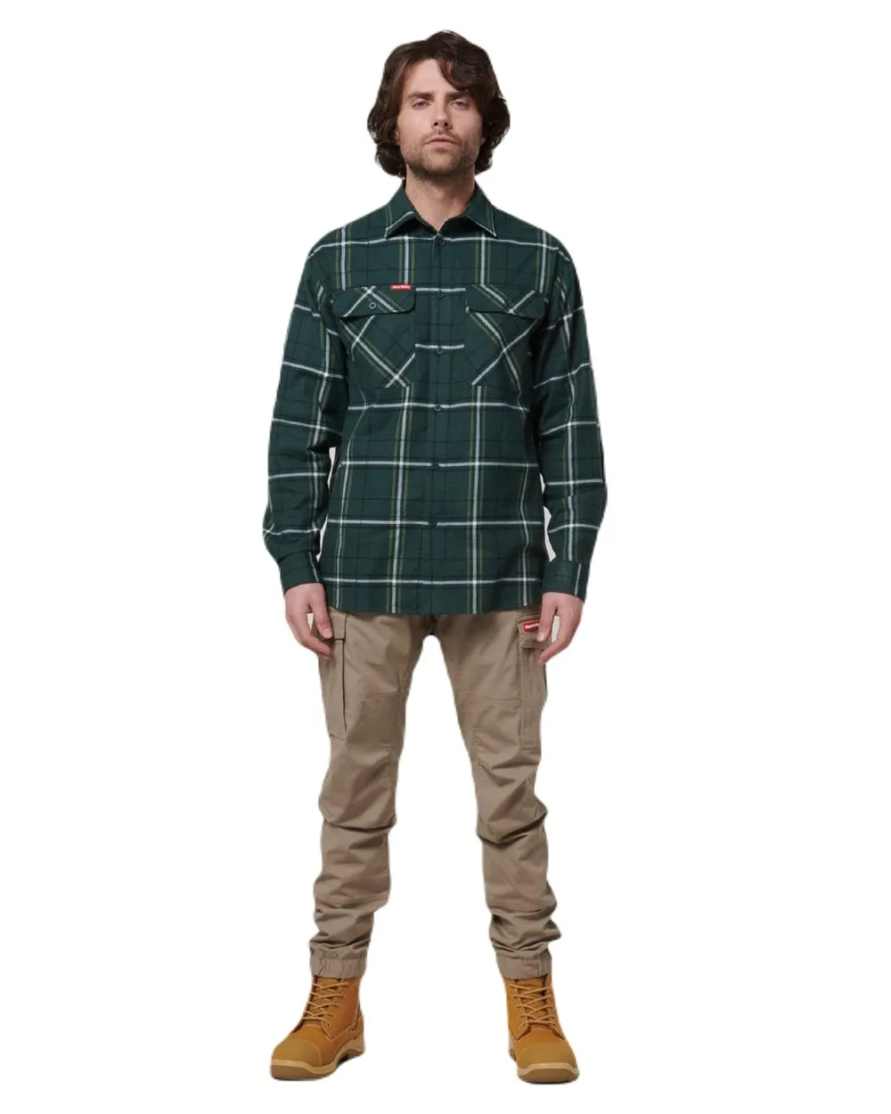 Hard Yakka Mens Lightweight Check Flannel Shirt