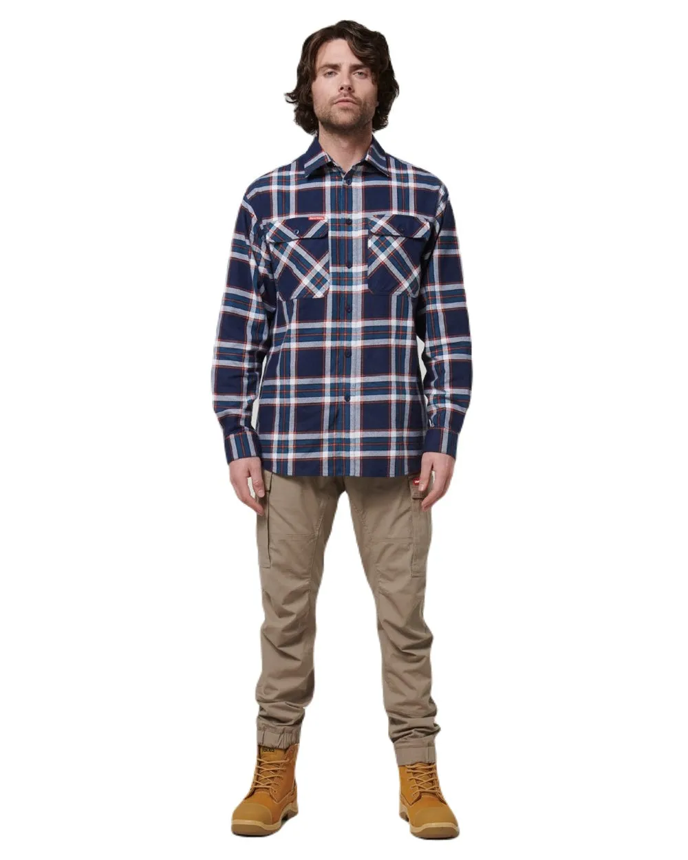 Hard Yakka Mens Lightweight Check Flannel Shirt