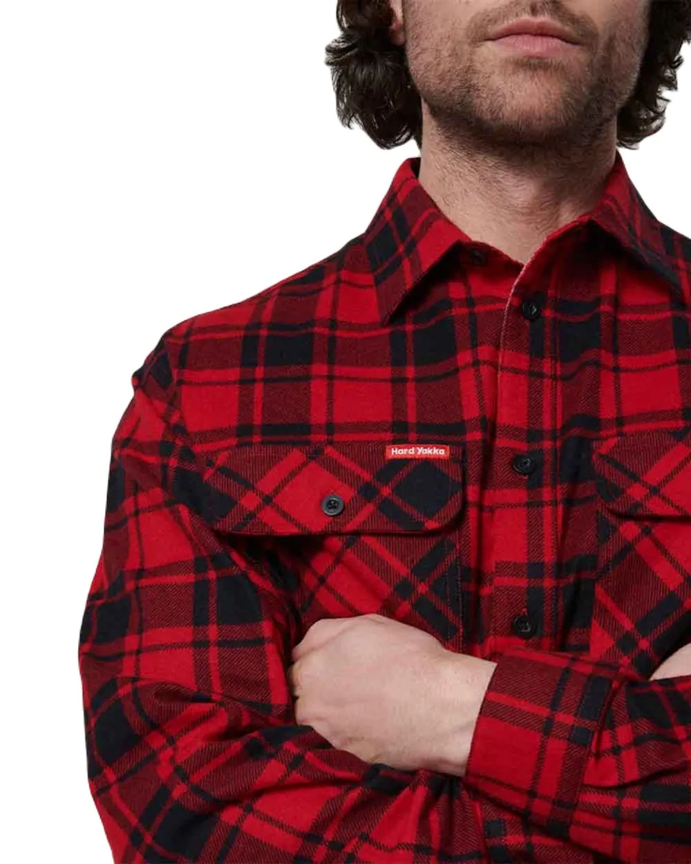 Hard Yakka Mens Lightweight Check Flannel Shirt