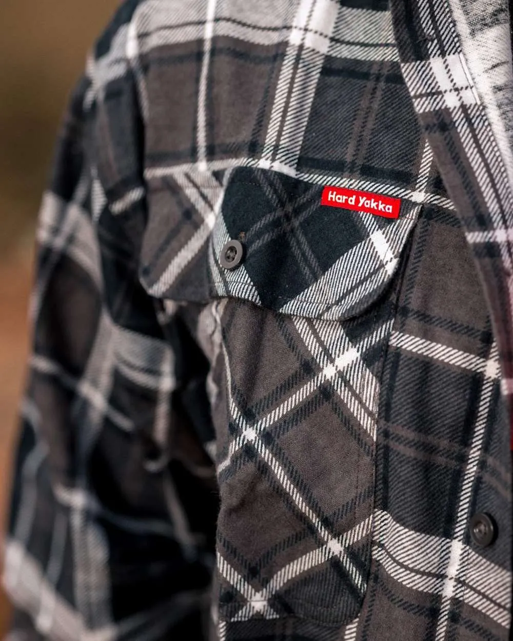 Hard Yakka Mens Lightweight Check Flannel Shirt