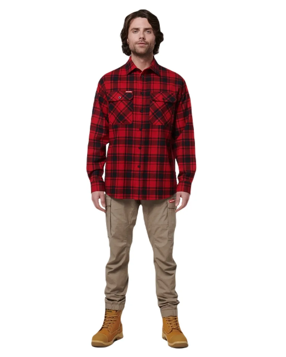 Hard Yakka Mens Lightweight Check Flannel Shirt