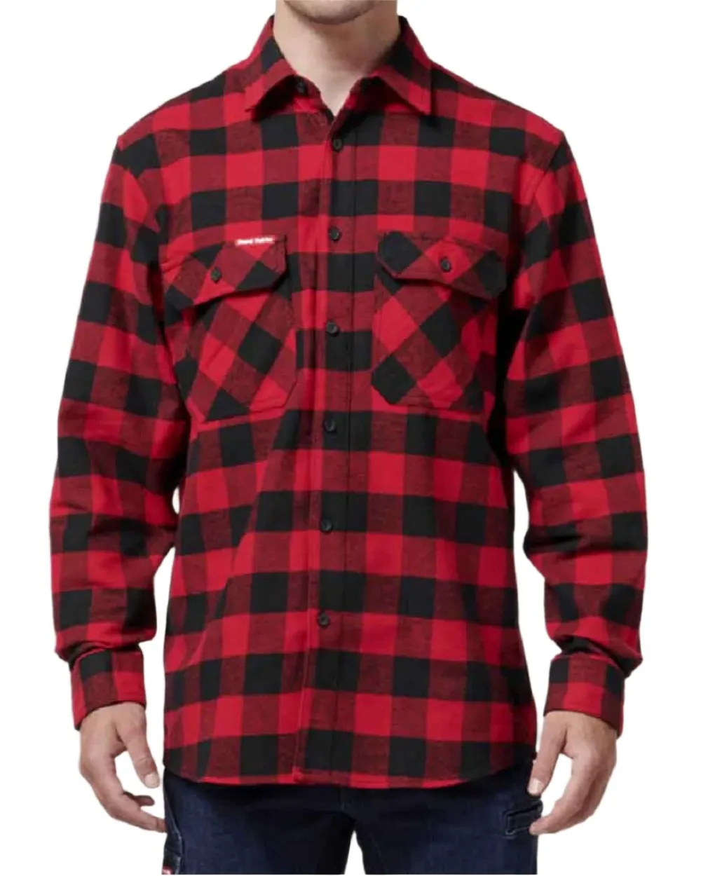 Hard Yakka Mens Long Sleeve Check Flannel Shirt