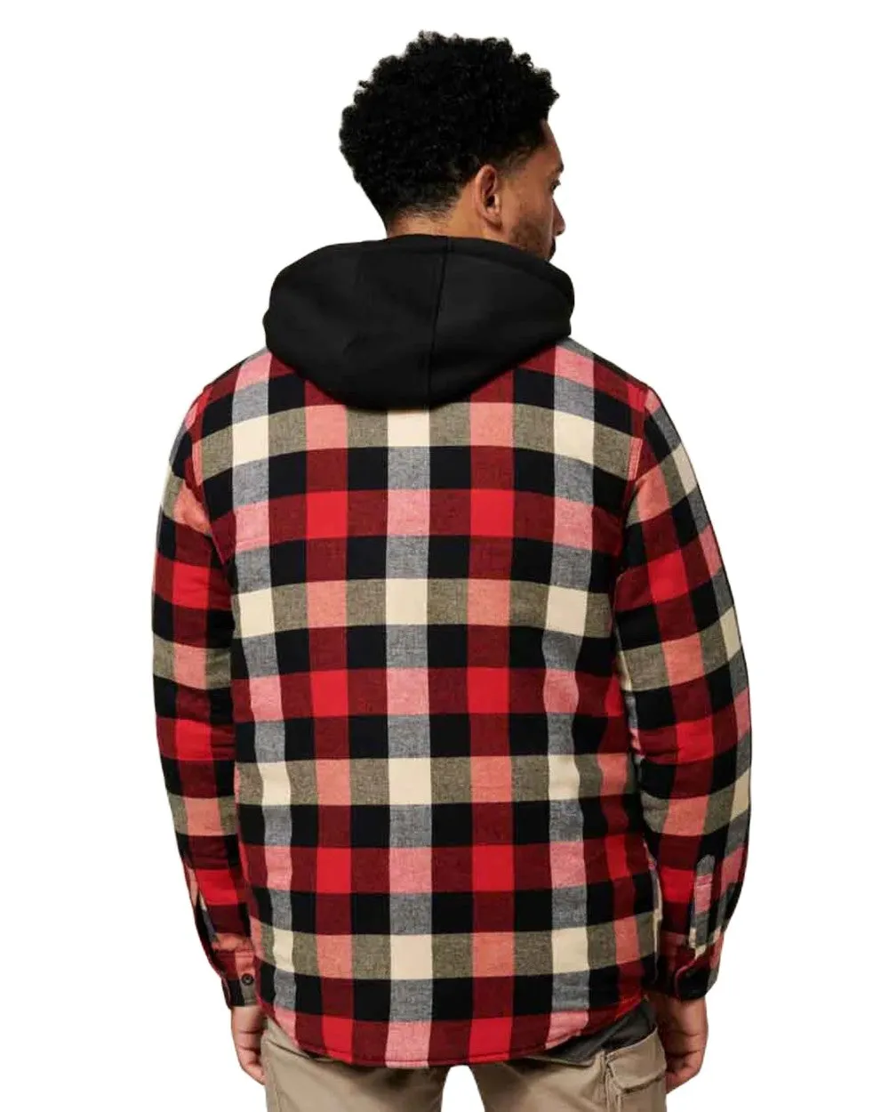 Hard Yakka Mens Quilted Flannel Shacket