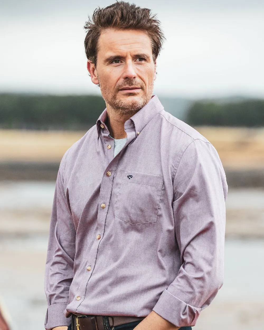 Hoggs of Fife Dunedin Plain Oxford Shirt