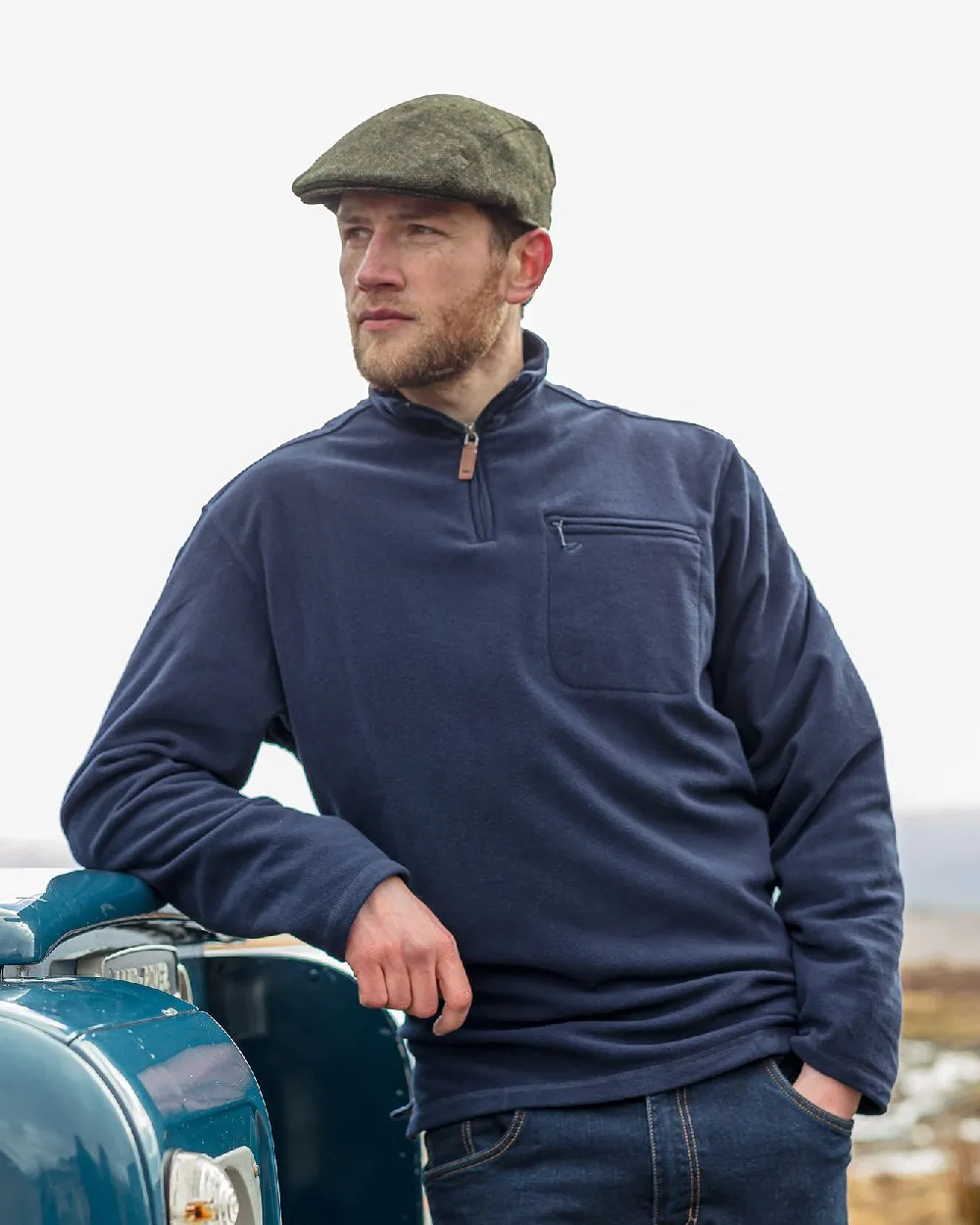 Hoggs of Fife Islander 1/4 Zip Micro Fleece Shirt