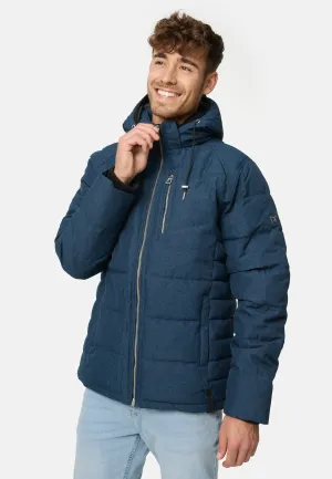 Indicode Herren Circus Steppjacke in Daunenjacken-Optik mit Kapuze