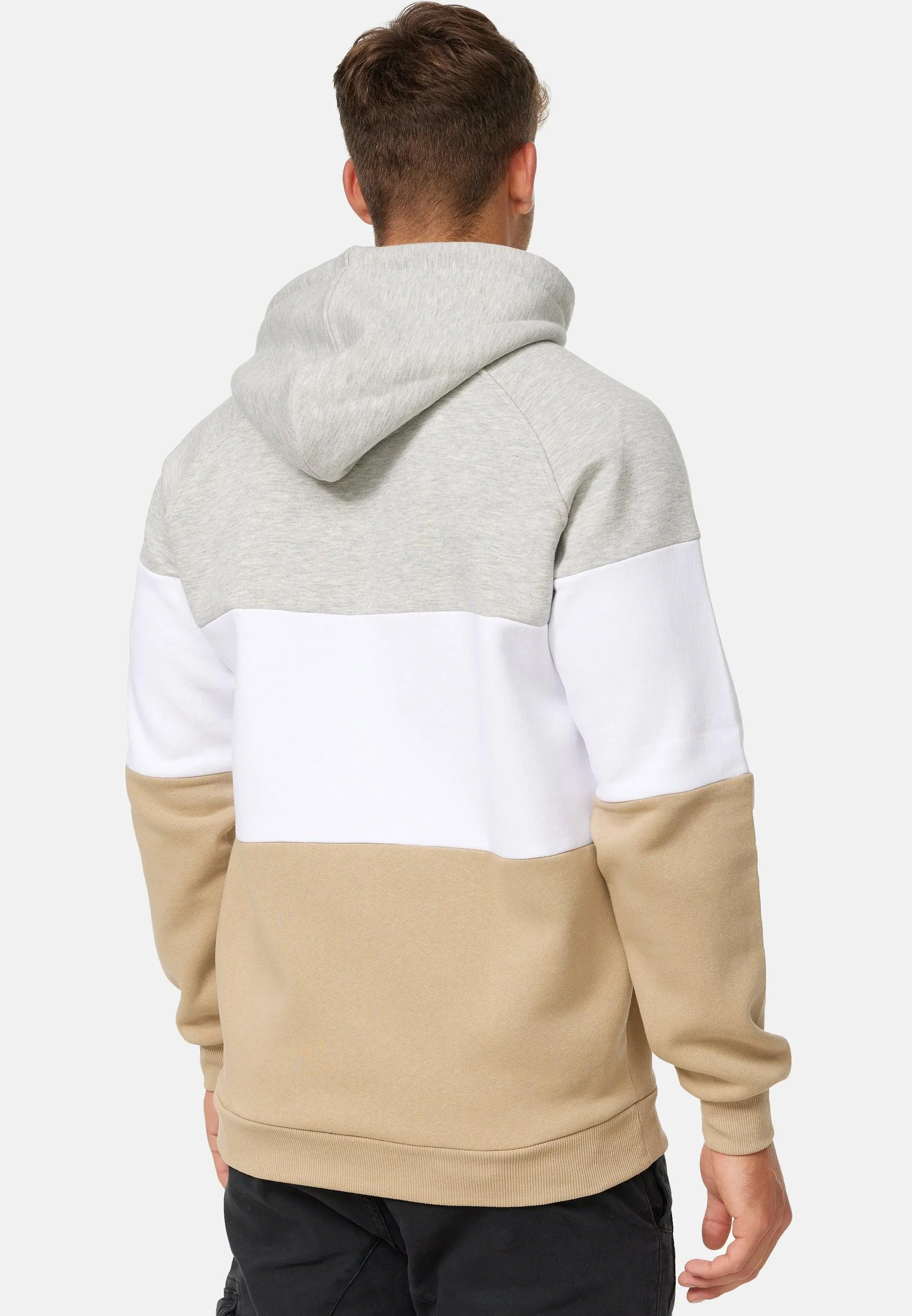 Indicode Herren Donta Sweatshirt mit Kapuze 3-farbig