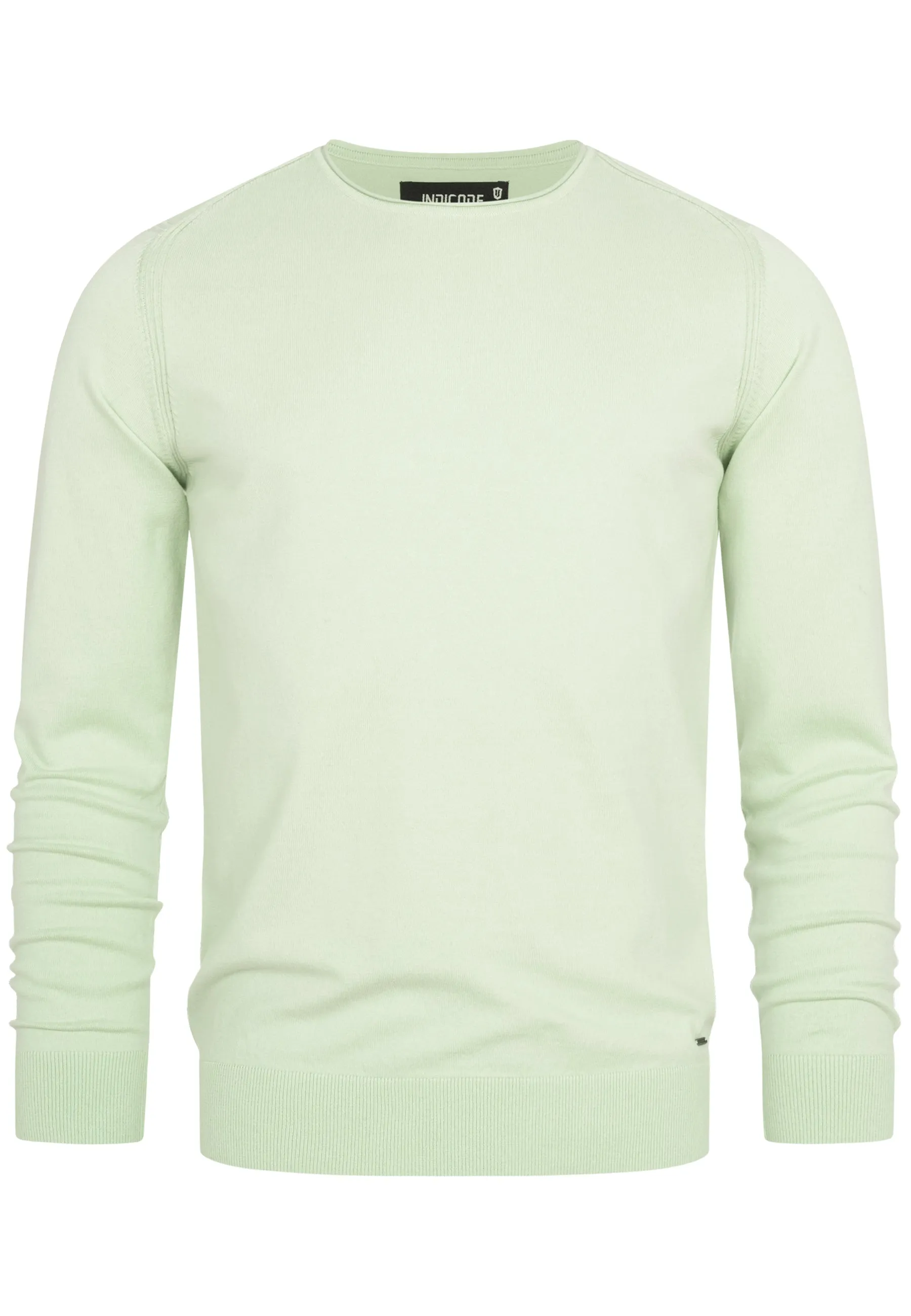 Indicode Herren Gamal Strickpullover mit Rundhals-Ausschnitt  aus 80% Baumwolle