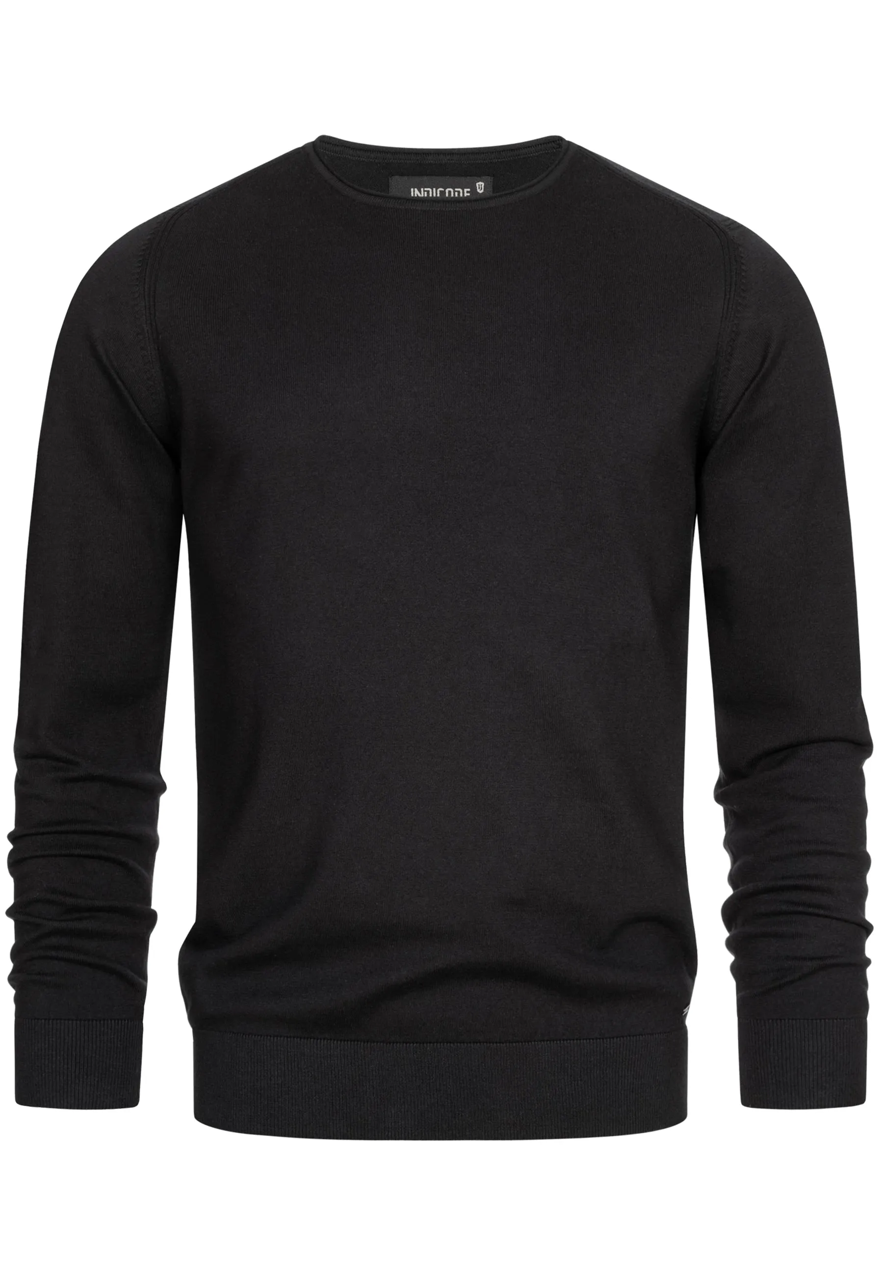 Indicode Herren Gamal Strickpullover mit Rundhals-Ausschnitt  aus 80% Baumwolle