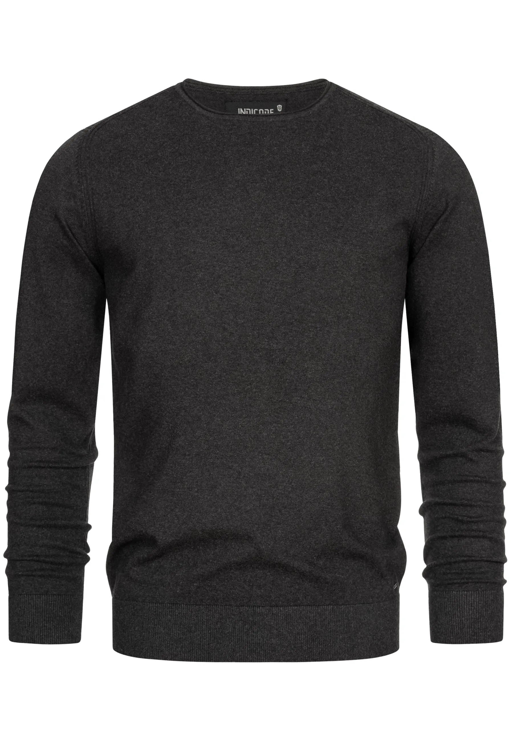 Indicode Herren Gamal Strickpullover mit Rundhals-Ausschnitt  aus 80% Baumwolle