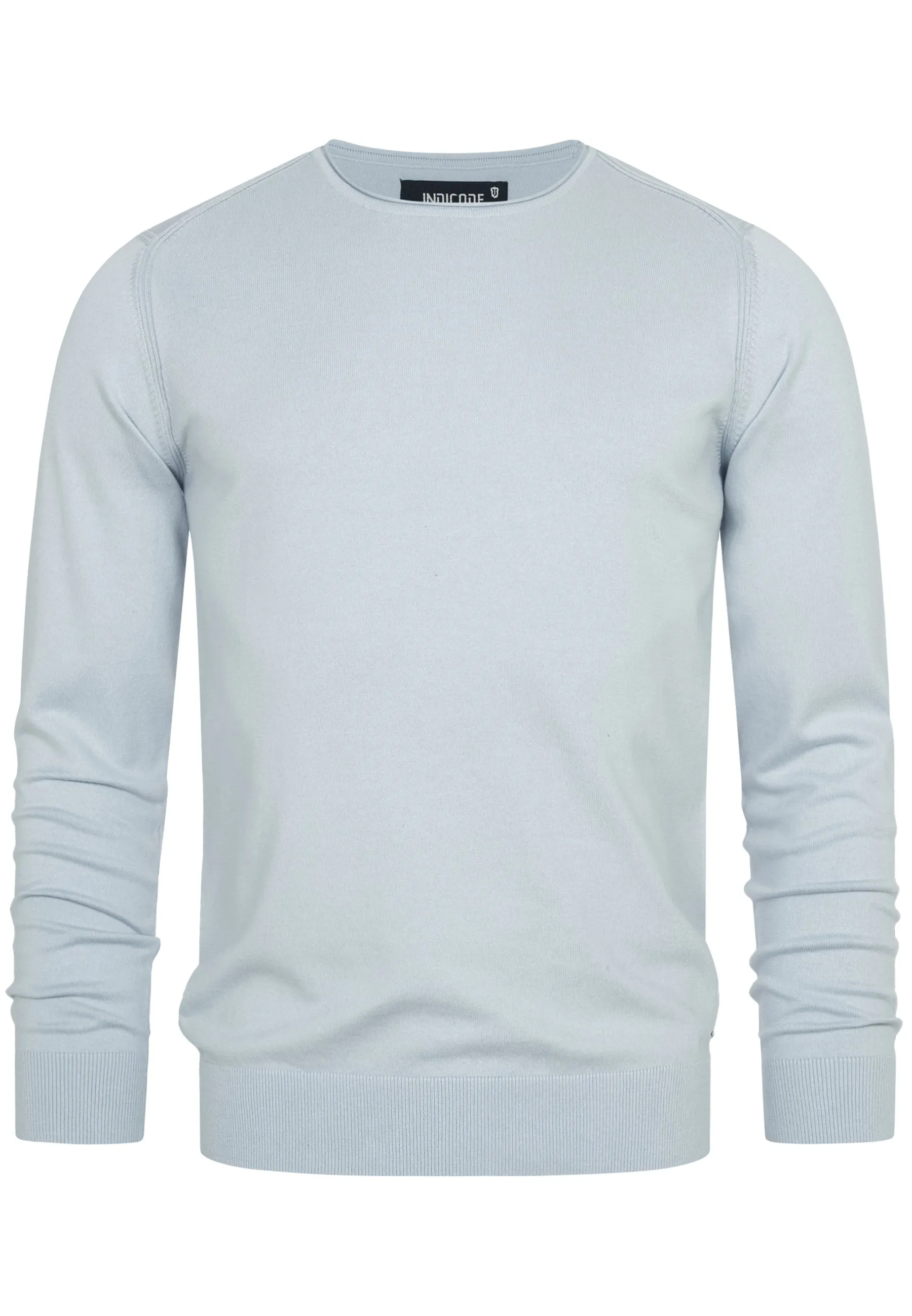 Indicode Herren Gamal Strickpullover mit Rundhals-Ausschnitt  aus 80% Baumwolle