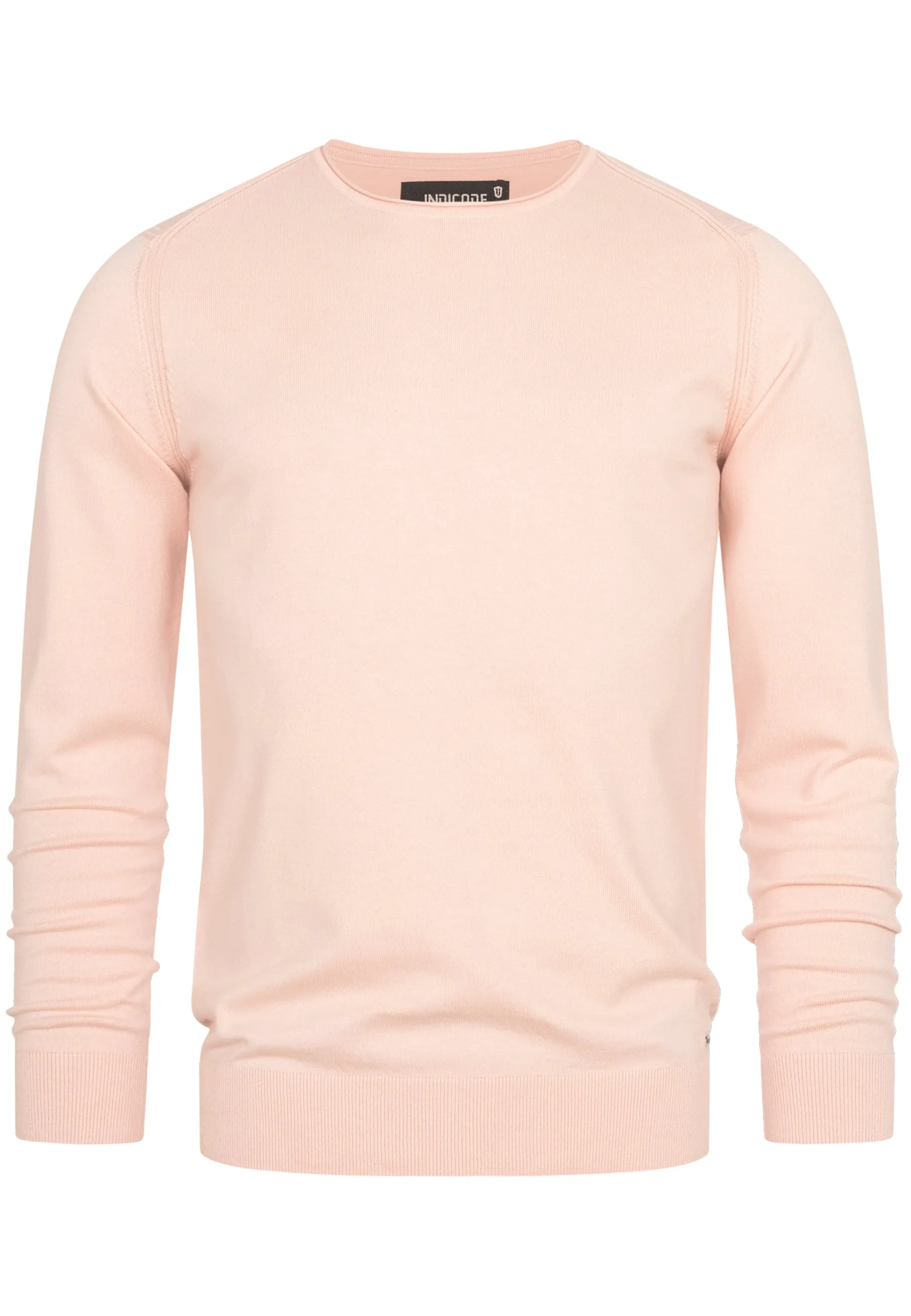 Indicode Herren Gamal Strickpullover mit Rundhals-Ausschnitt  aus 80% Baumwolle
