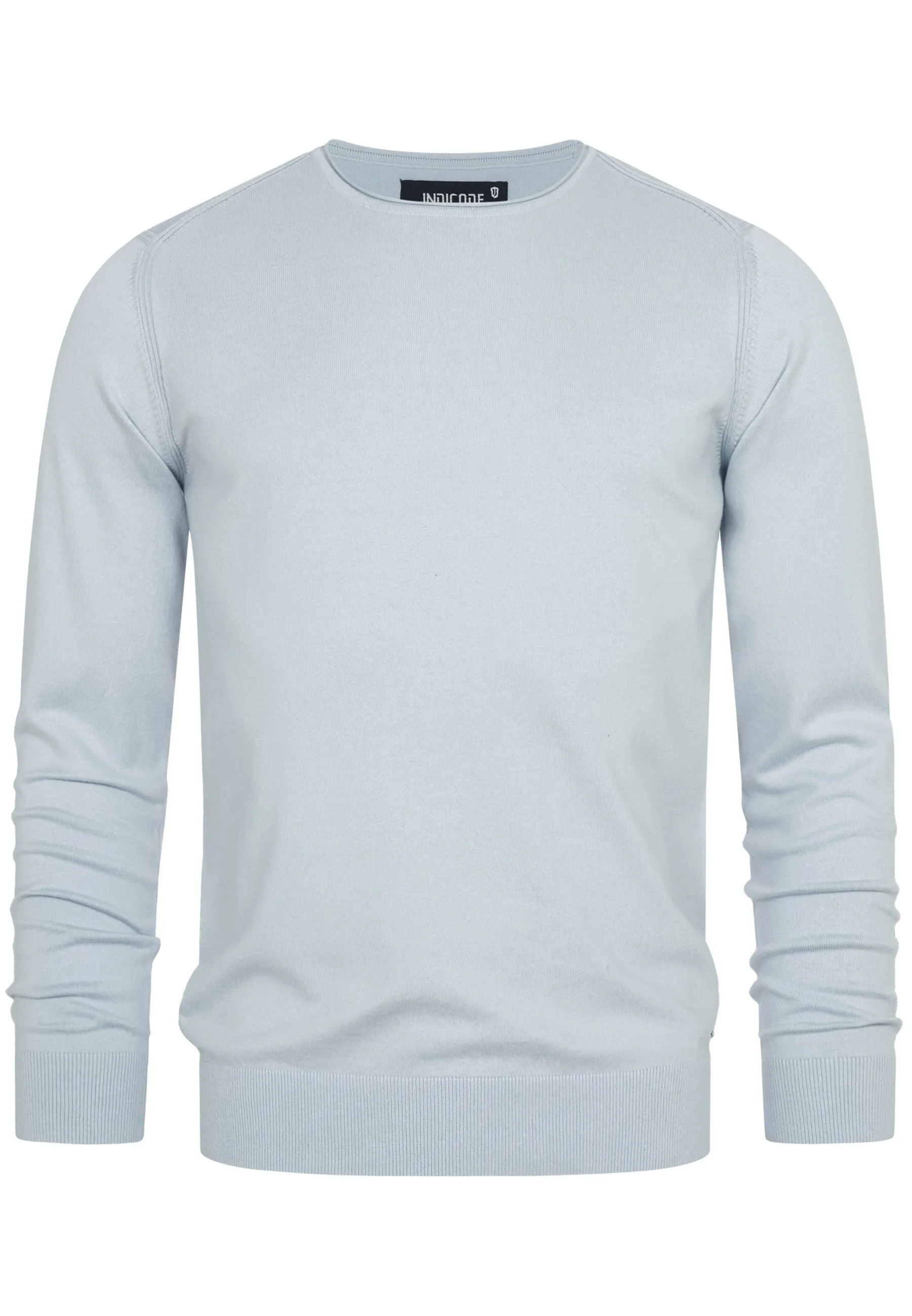 Indicode Herren Gamal Strickpullover mit Rundhals-Ausschnitt  aus 80% Baumwolle
