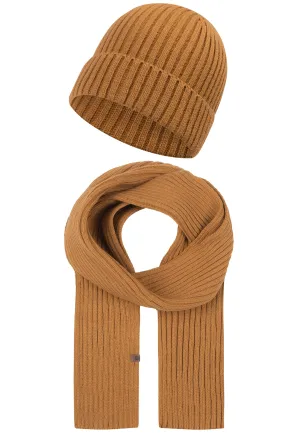 Indicode Herren Geyser Winter-Set Mütze & Schal