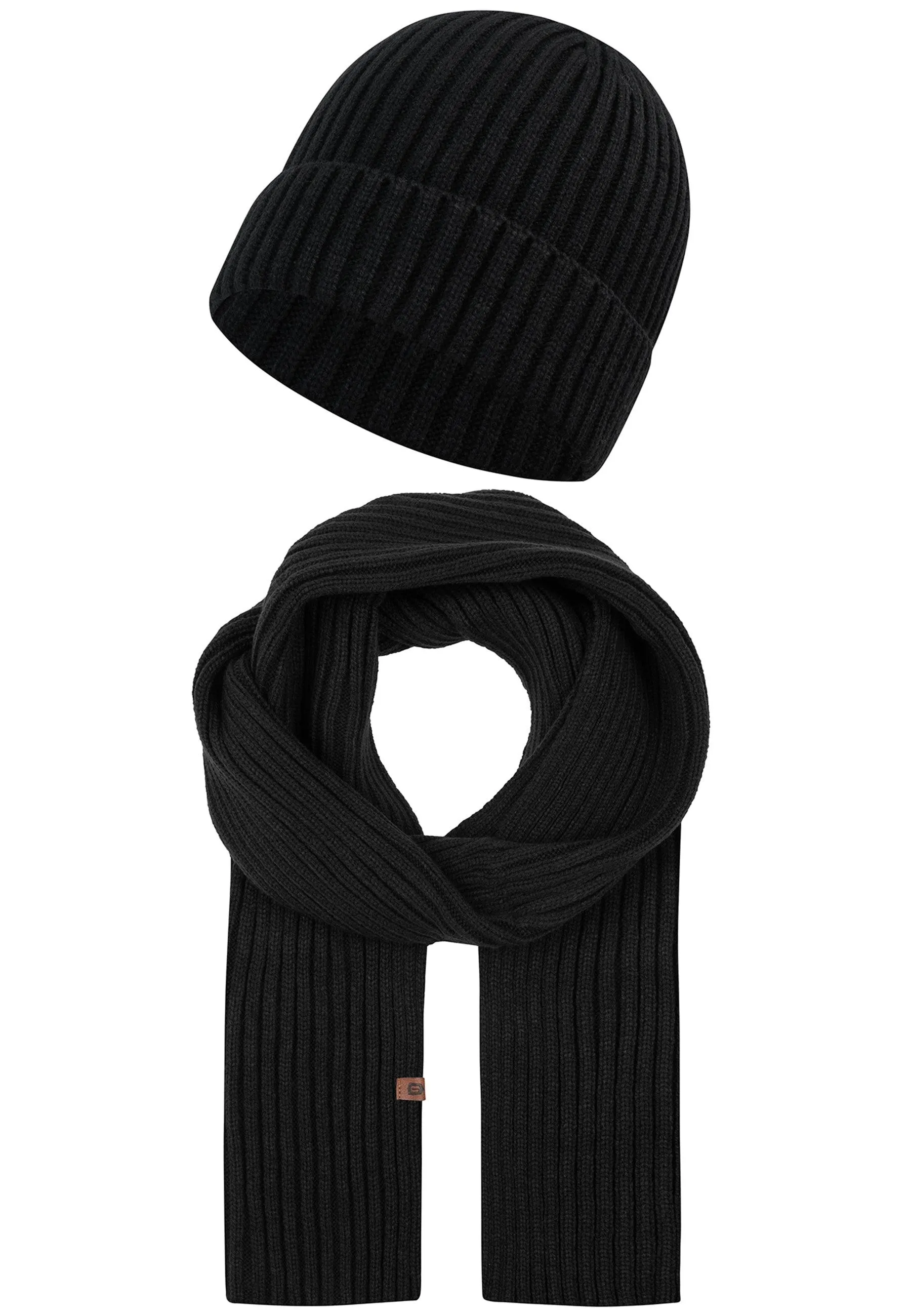 Indicode Herren Geyser Winter-Set Mütze & Schal