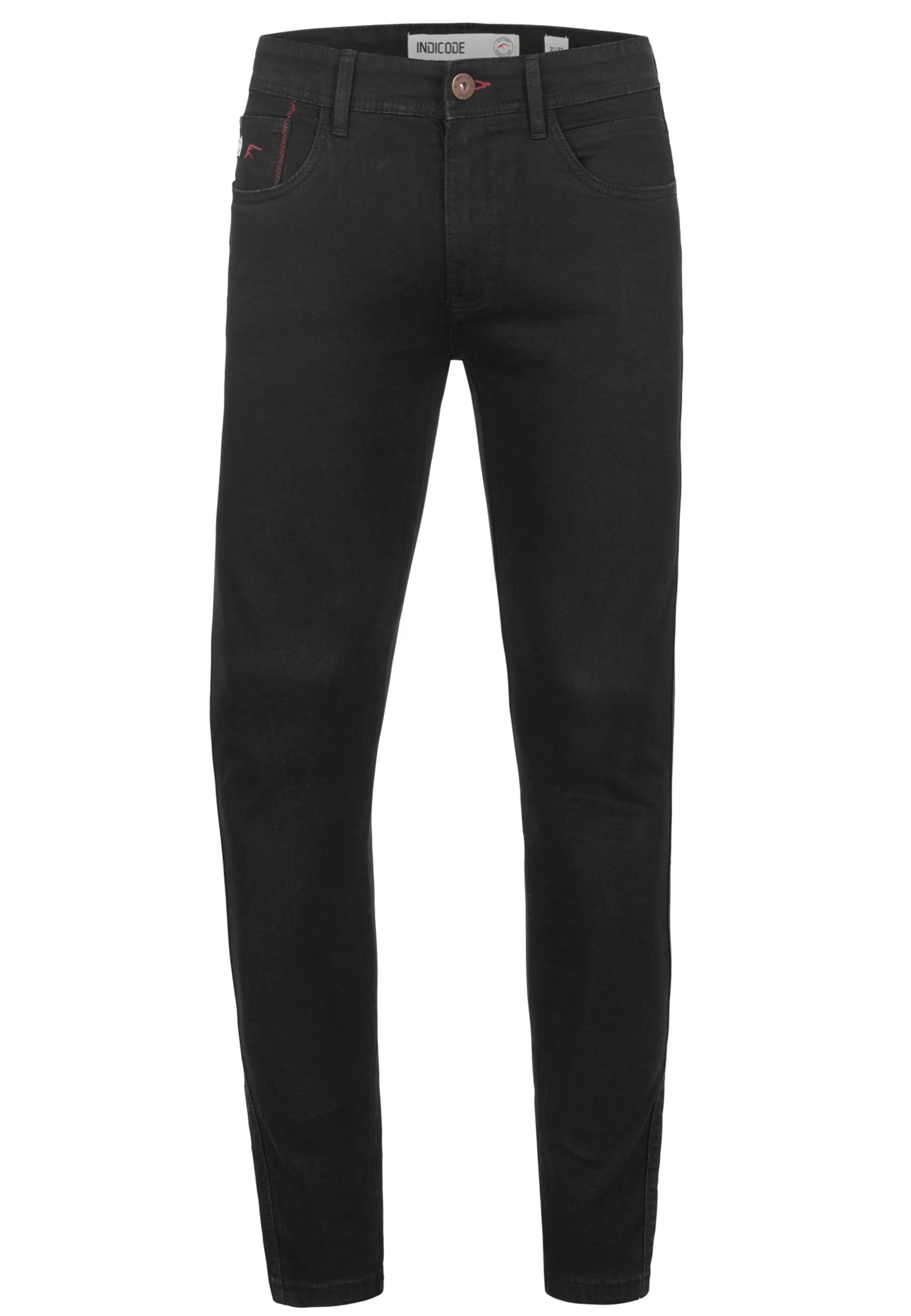 Indicode Herren Jake Super Stretch Jeanshose aus 90% Baumwolle mit 5 Taschen