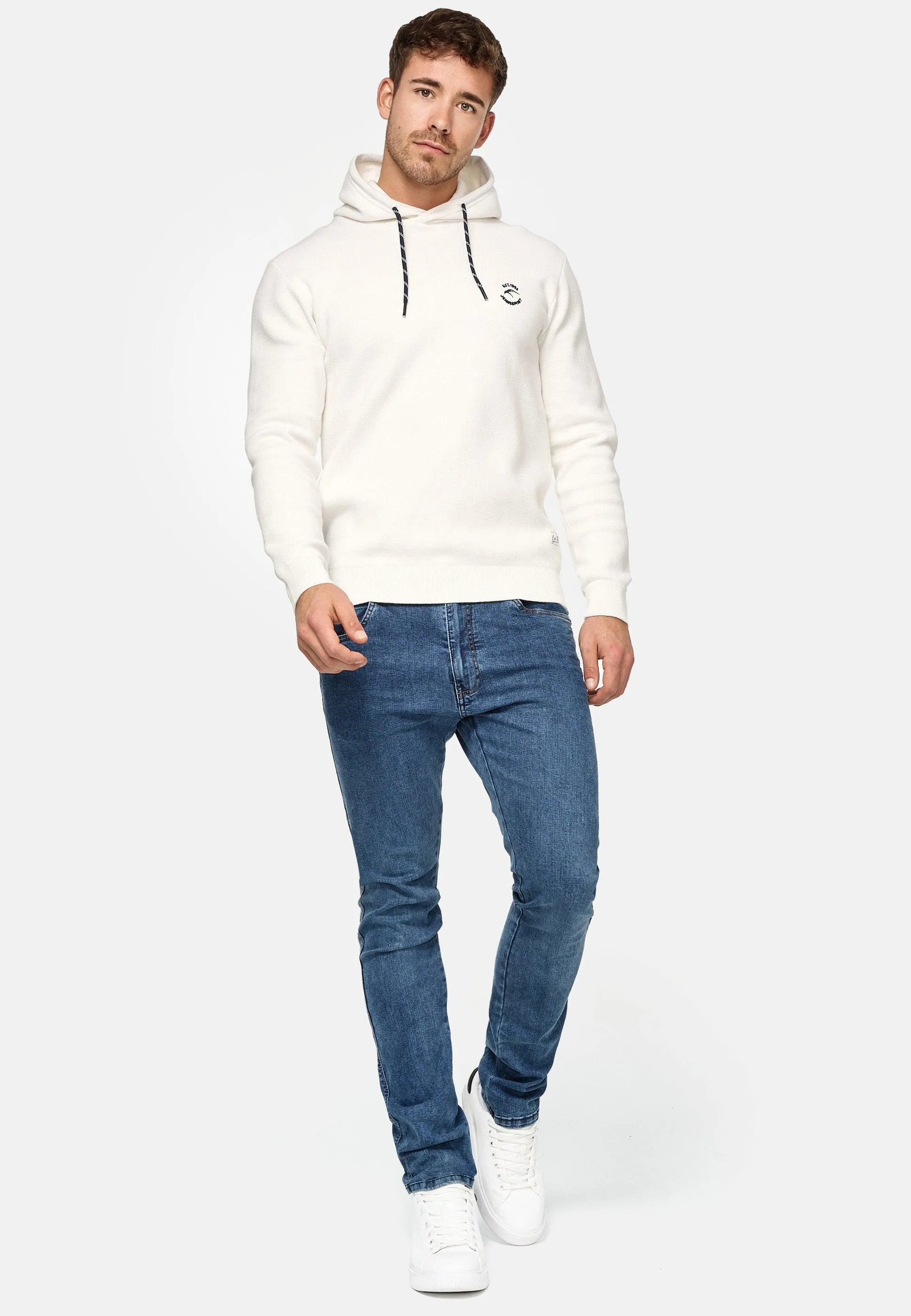 Indicode Herren Jake Super Stretch Jeanshose aus 90% Baumwolle mit 5 Taschen