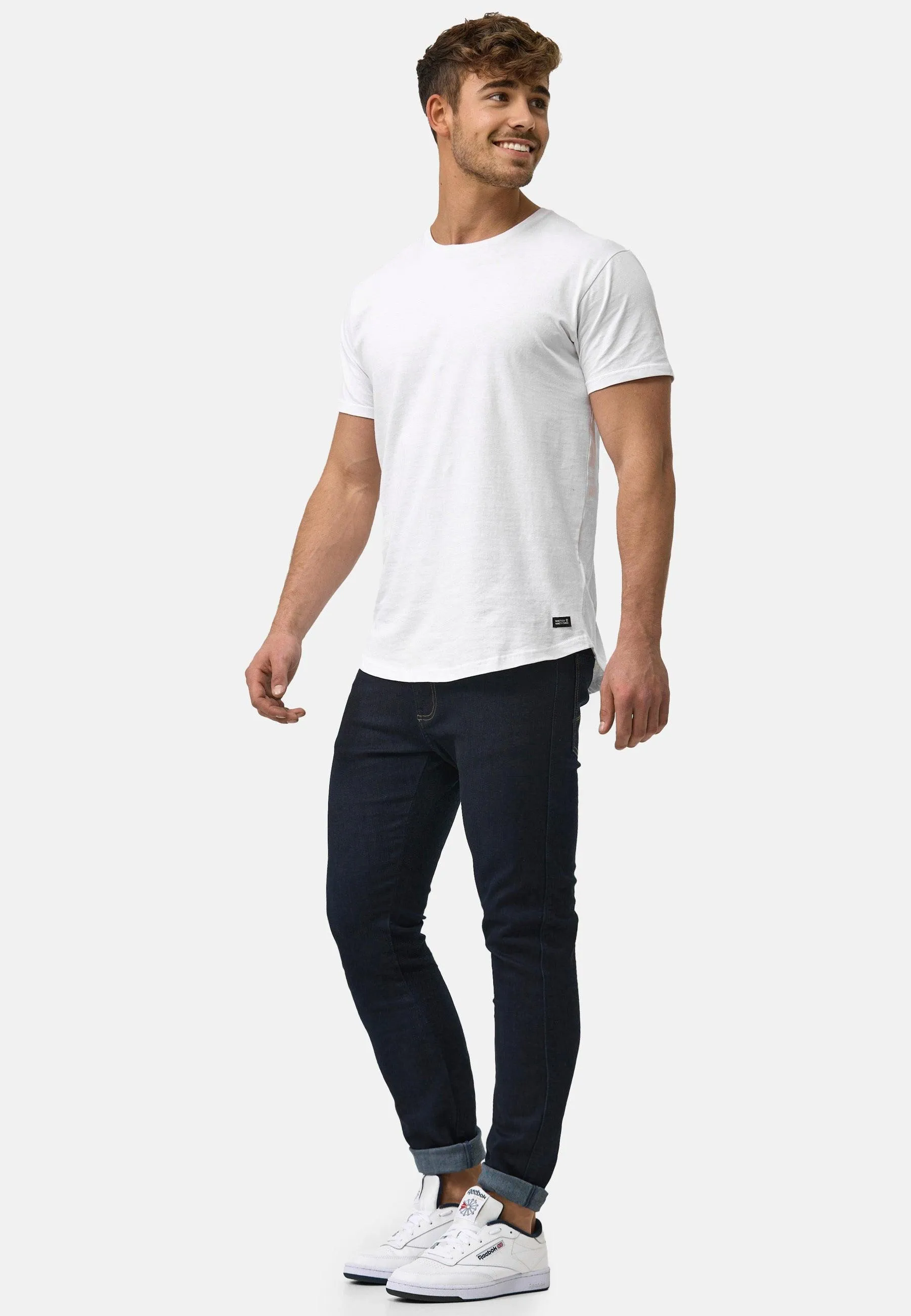 Indicode Herren Jake Super Stretch Jeanshose aus 90% Baumwolle mit 5 Taschen