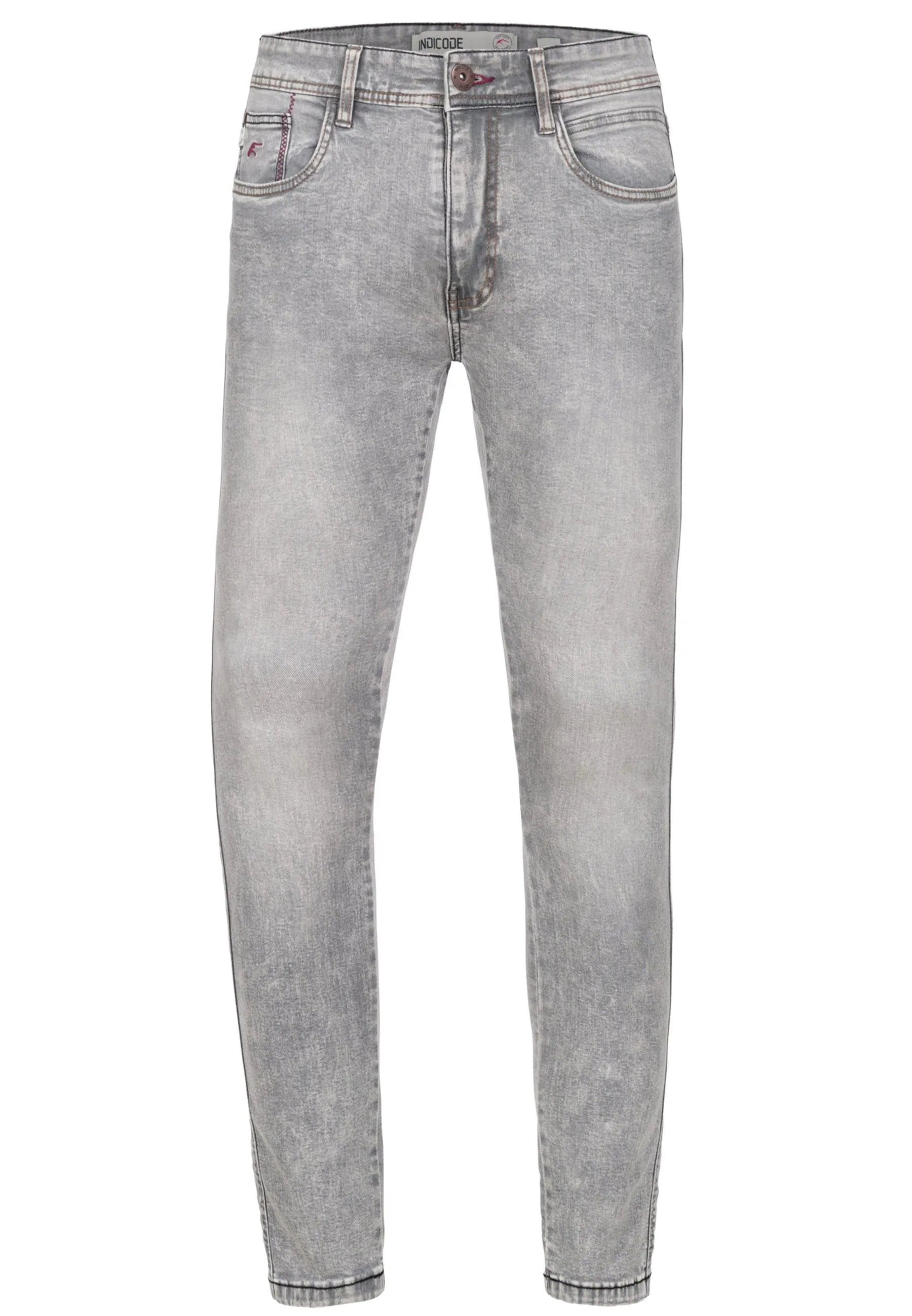 Indicode Herren Jake Super Stretch Jeanshose aus 90% Baumwolle mit 5 Taschen