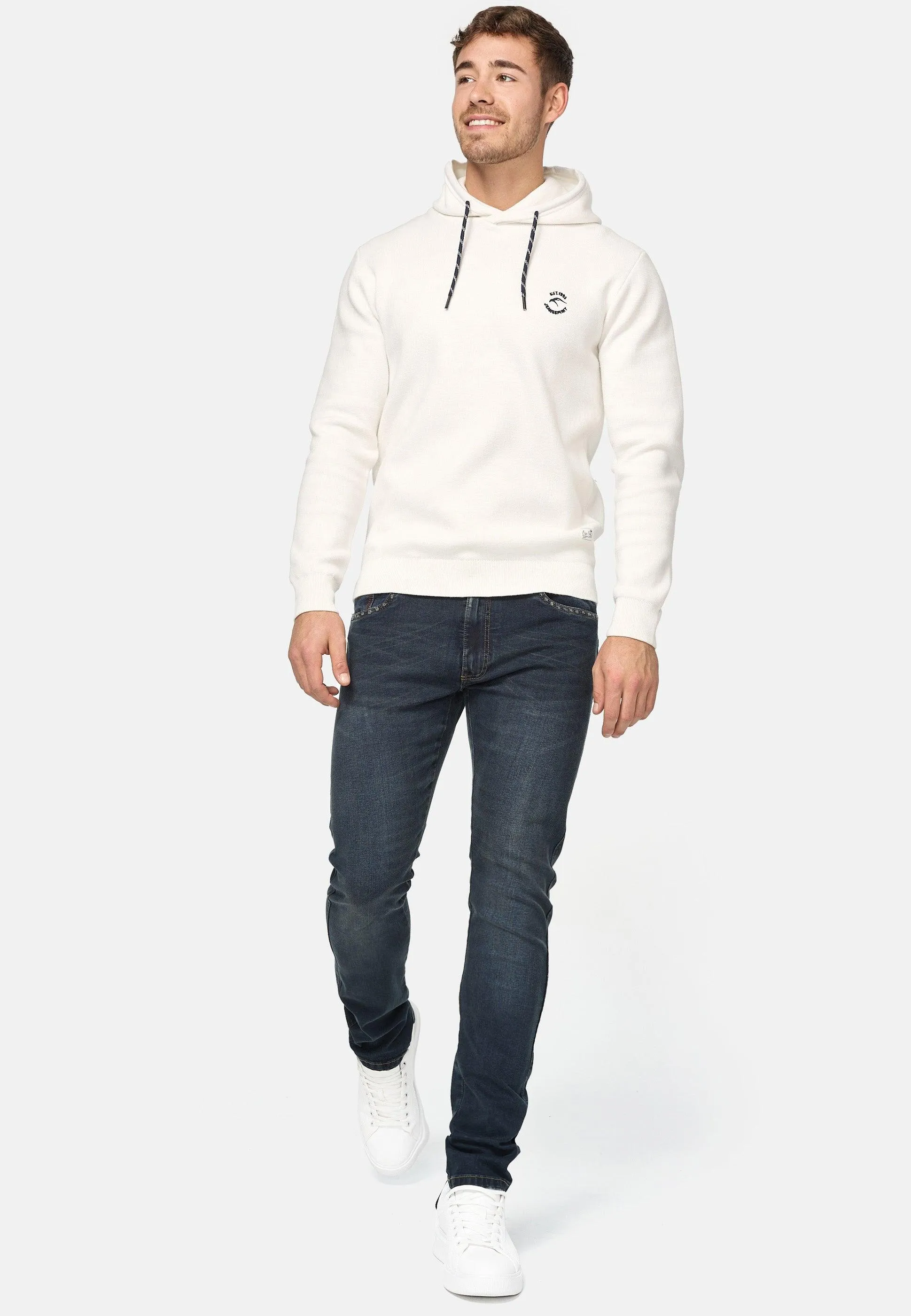 Indicode Herren Jake Super Stretch Jeanshose aus 90% Baumwolle mit 5 Taschen