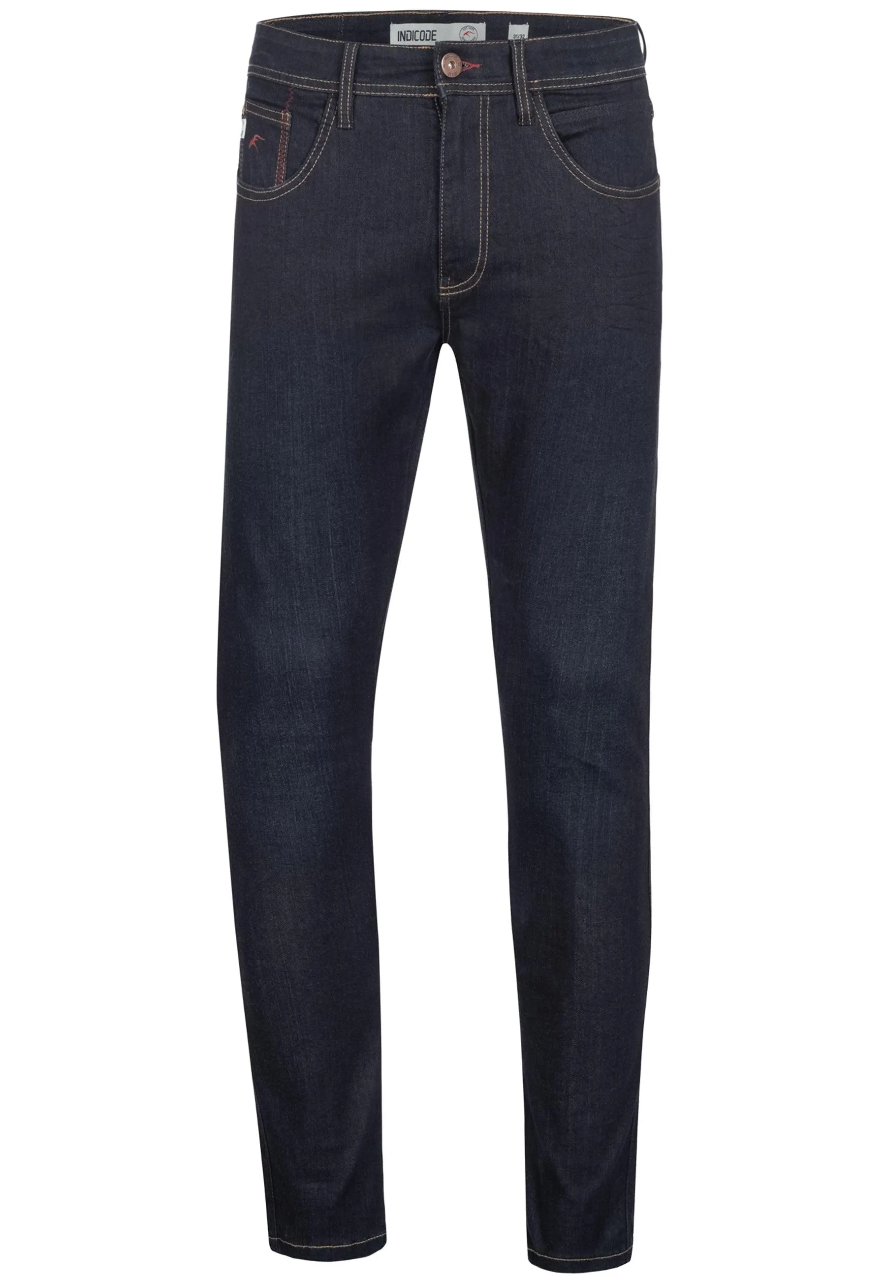 Indicode Herren Jake Super Stretch Jeanshose aus 90% Baumwolle mit 5 Taschen
